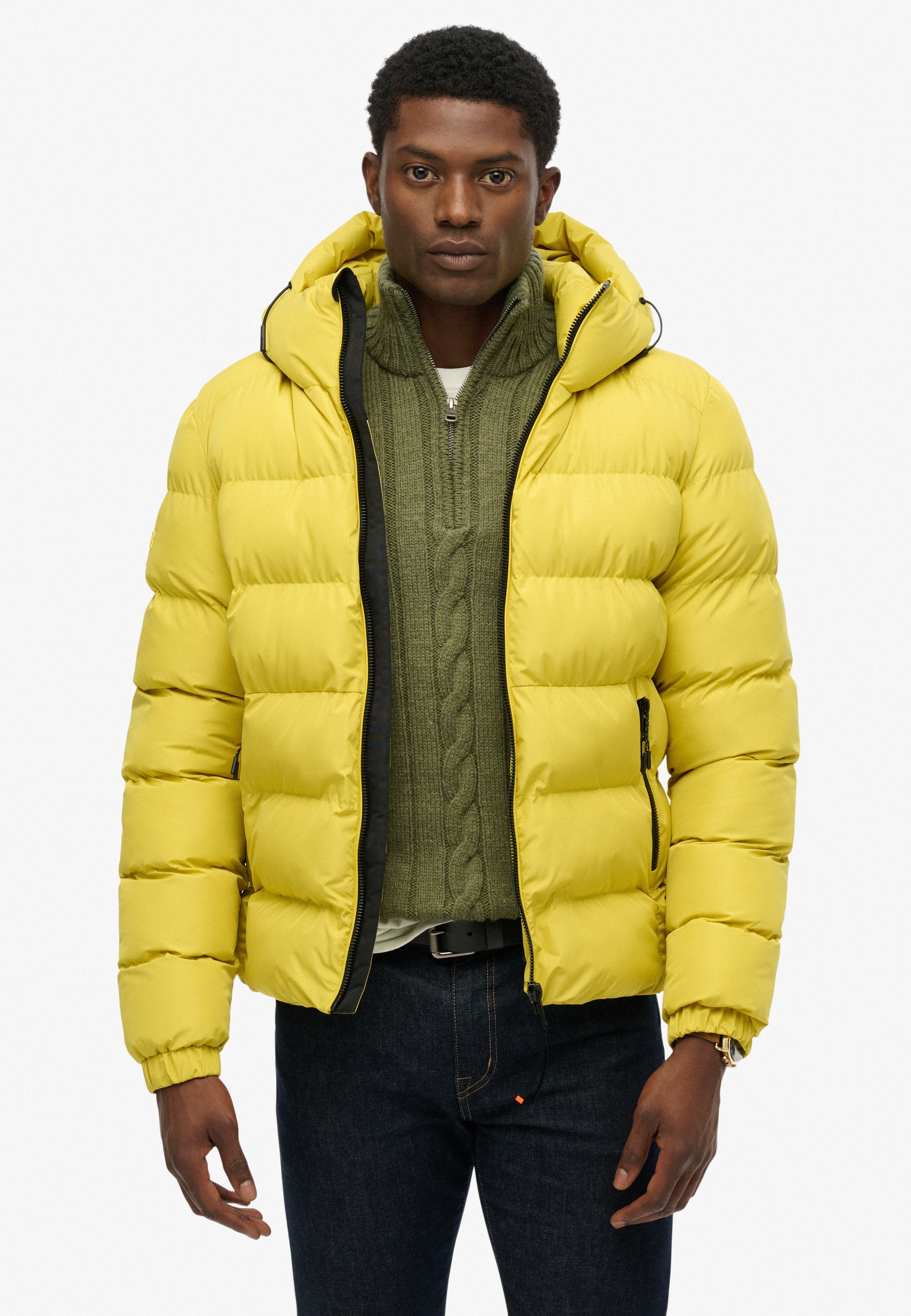 Superdry Steppjacke "HOODED SPORTS PUFFER JACKET", mit Kapuze günstig online kaufen