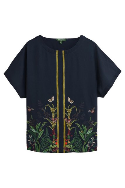 Next Blusenshirt Kew Kollektion Cupro Kurzarmoberteil (1-tlg) günstig online kaufen