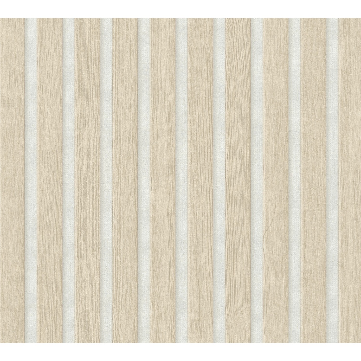 AS-Creation 3D-Panel Pop up Holzpaneel 250 cm x 52 cm Beige-Weiß günstig online kaufen