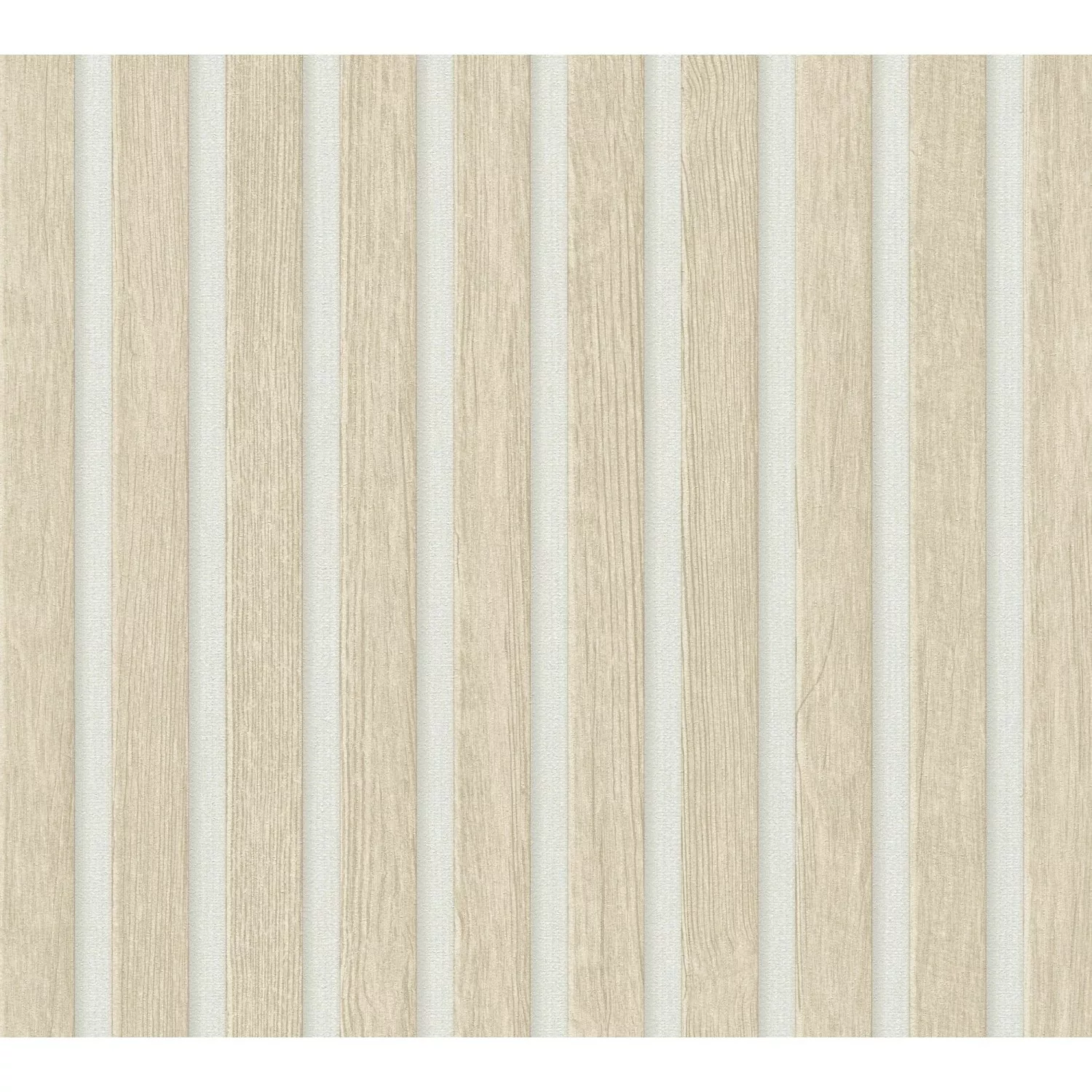 AS-Creation 3D-Panel Pop up Holzpaneel 250 cm x 52 cm Beige-Weiß günstig online kaufen