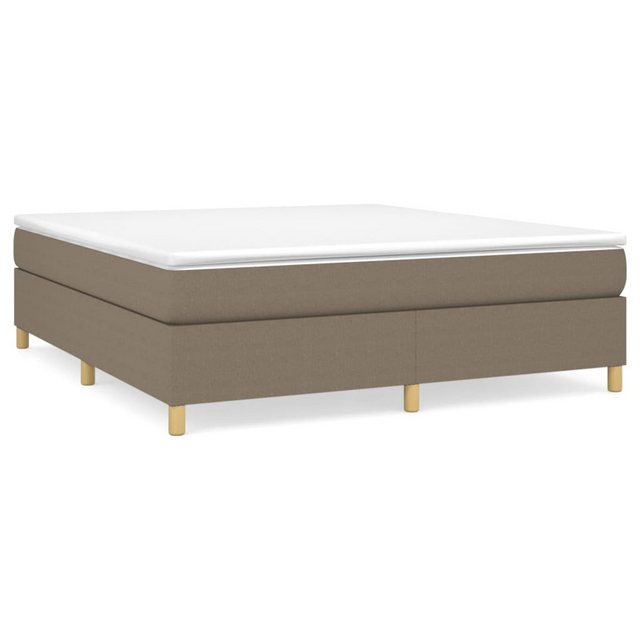 vidaXL Bett Boxspringbett mit Matratze Taupe 180x200 cm Stoff günstig online kaufen