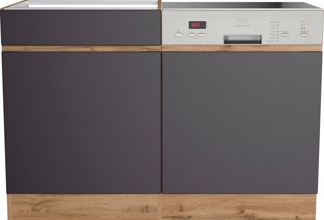 KOCHSTATION Spülenschrank "KS-Riesa", Breite 120 cm, MDF-Fronten günstig online kaufen