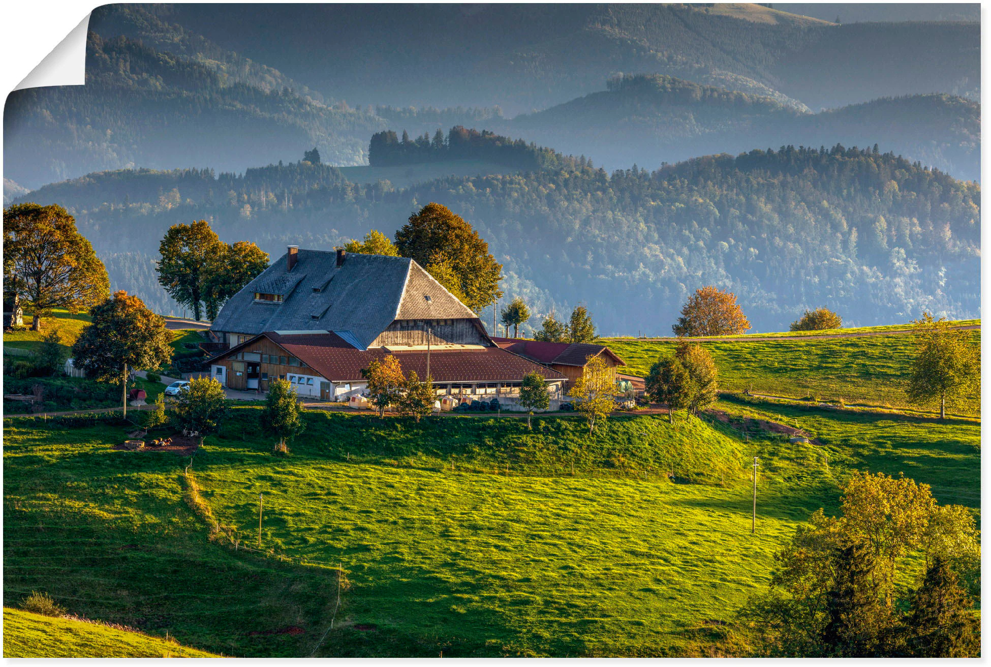 Artland Wandbild "Bauernhof bei St.Peter Schwarzwald", Berge & Alpenbilder, günstig online kaufen