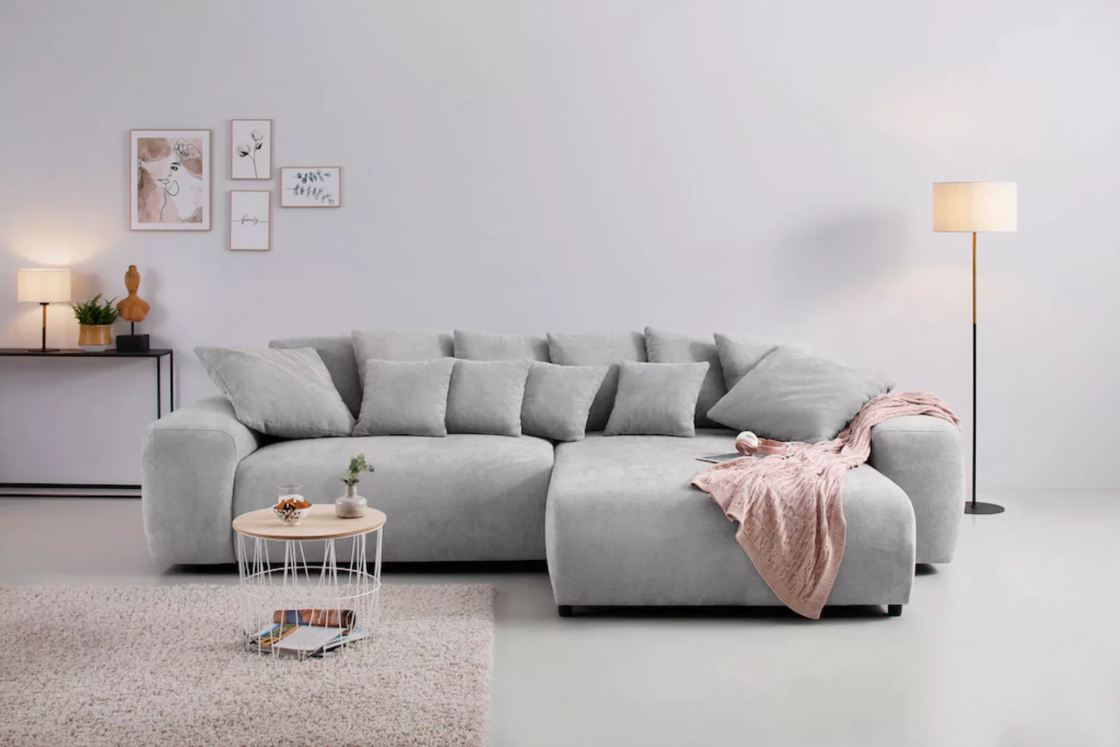 Home affaire Ecksofa Sundance, bei Bettfunktion mit Topper, incl. Zier- und günstig online kaufen