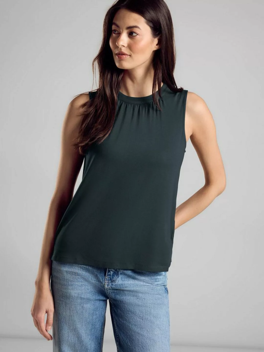 STREET ONE Shirttop - ärmelloses Top - Jersey Top - elegant günstig online kaufen