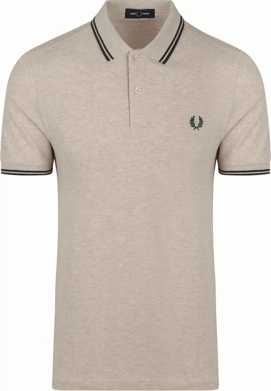 Fred Perry Polo M3600 Beige Melange W50 - Größe 3XL günstig online kaufen