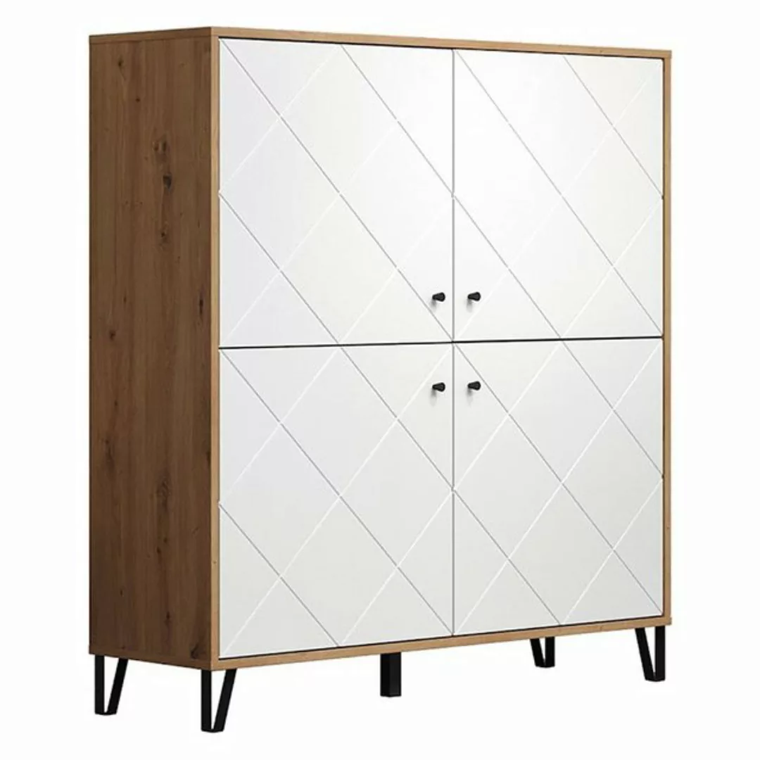 trendteam Hochschrank Touch Highboard Kommode Schrank Wohnzimmermöbel Stand günstig online kaufen