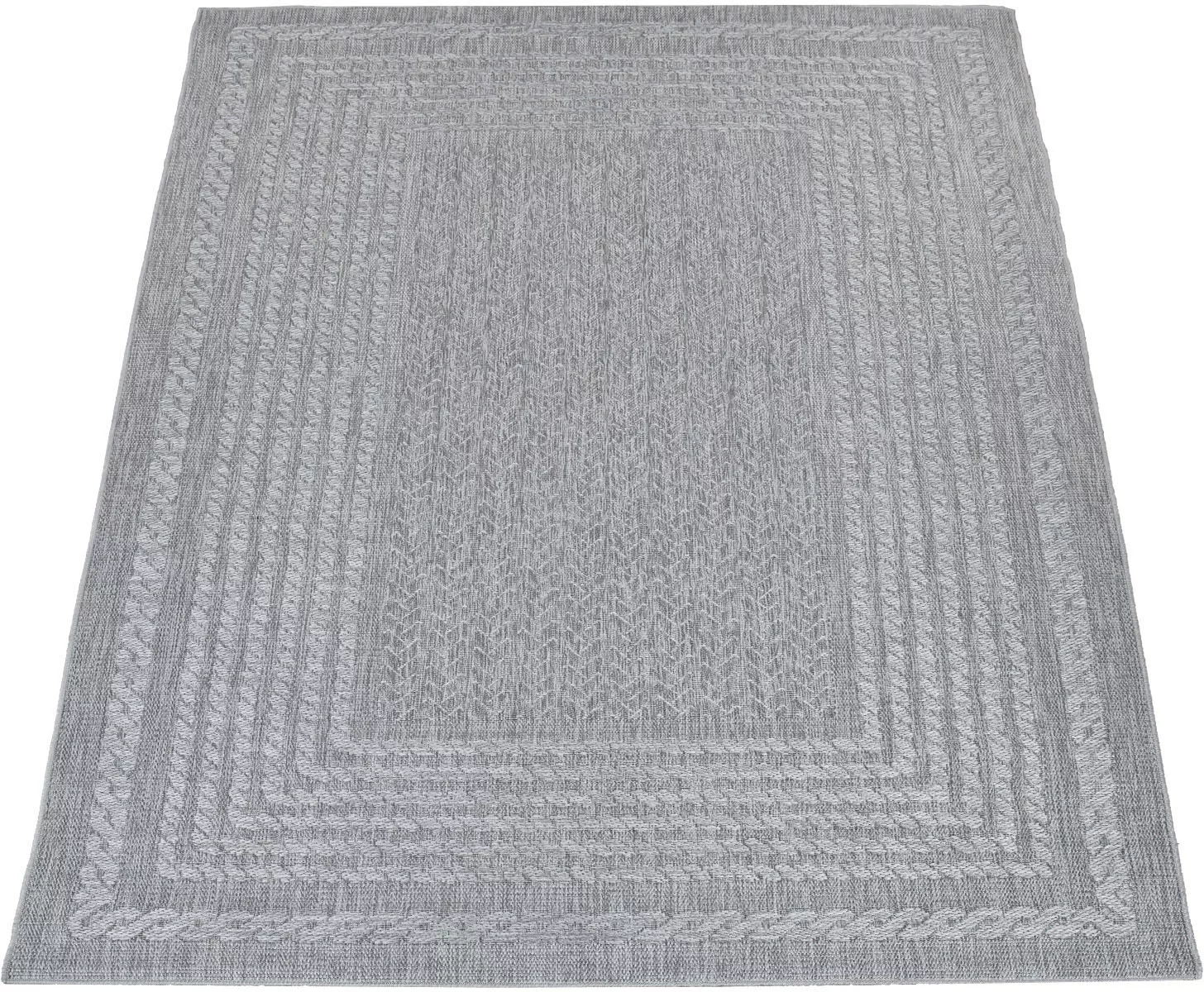 Paco Home Teppich »Liege 390«, rechteckig, 4 mm Höhe, Flachgewebe, melierte günstig online kaufen