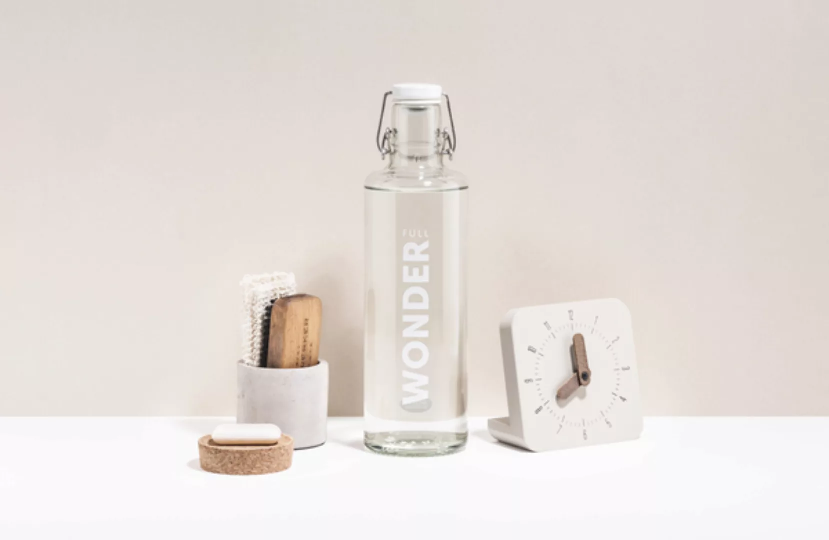 Soulbottle 1,0l • Trinkflasche Aus Glas • „Wonder Full" günstig online kaufen