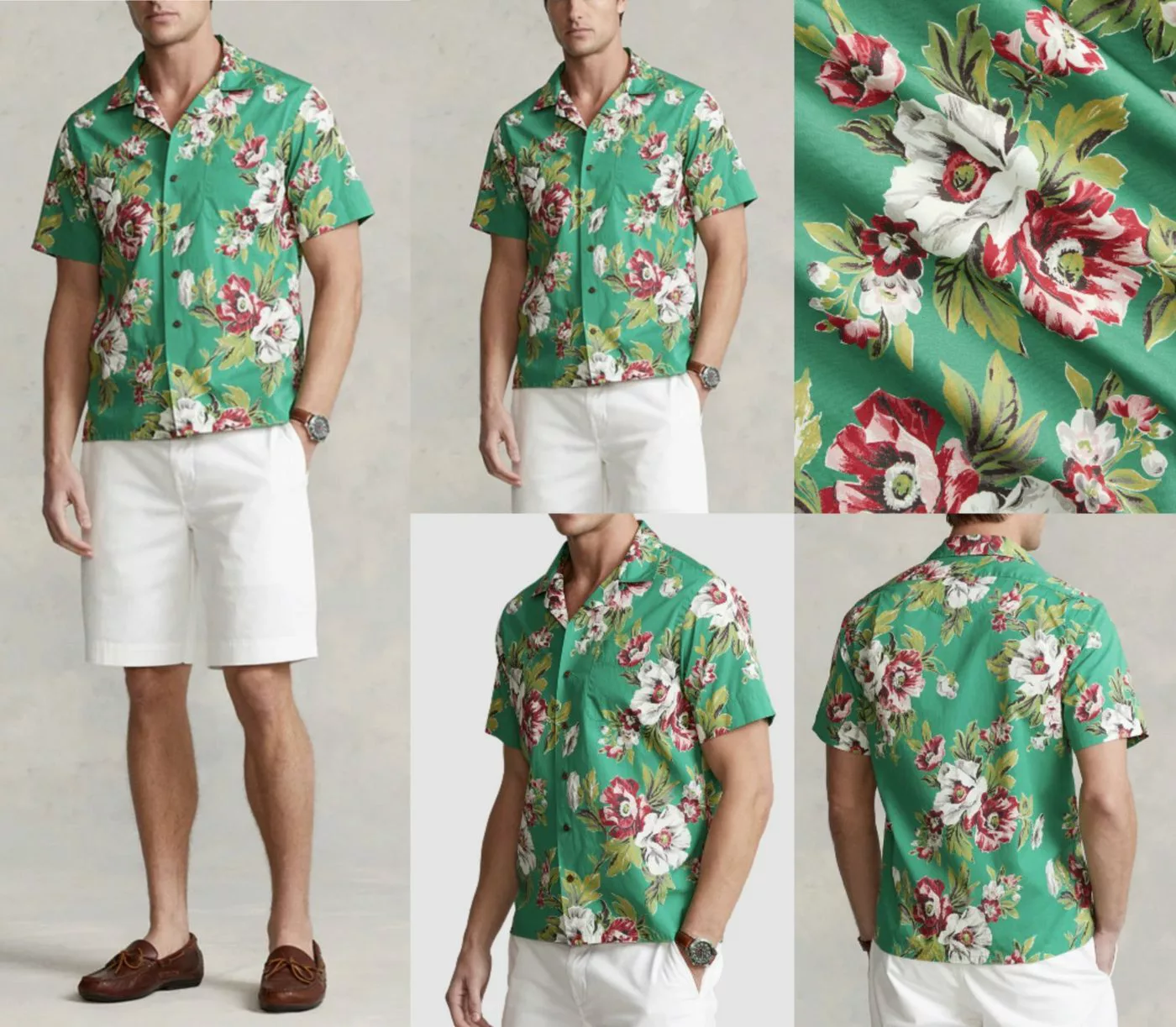 Ralph Lauren Langarmhemd POLO RALPH LAUREN Floral Lafayette Camp Shirt Loos günstig online kaufen
