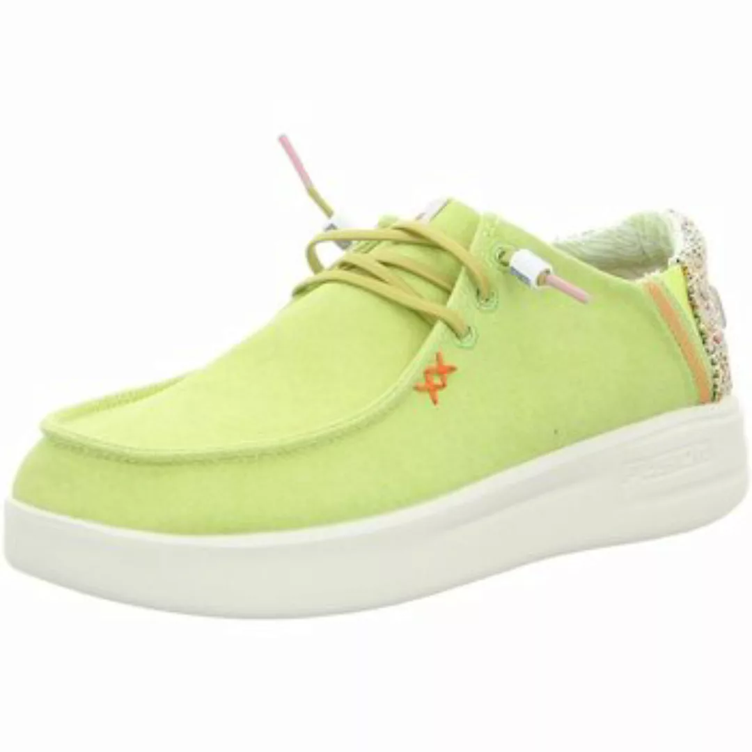 Fusion  Damenschuhe Schnuerschuhe LILY LILY WASHED CANVAS LIME günstig online kaufen