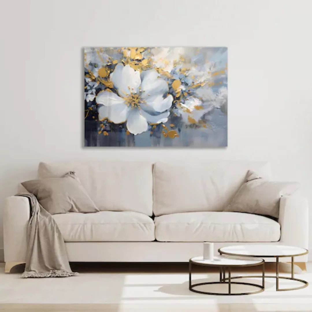 queence Leinwandbild "The golden Flower" günstig online kaufen