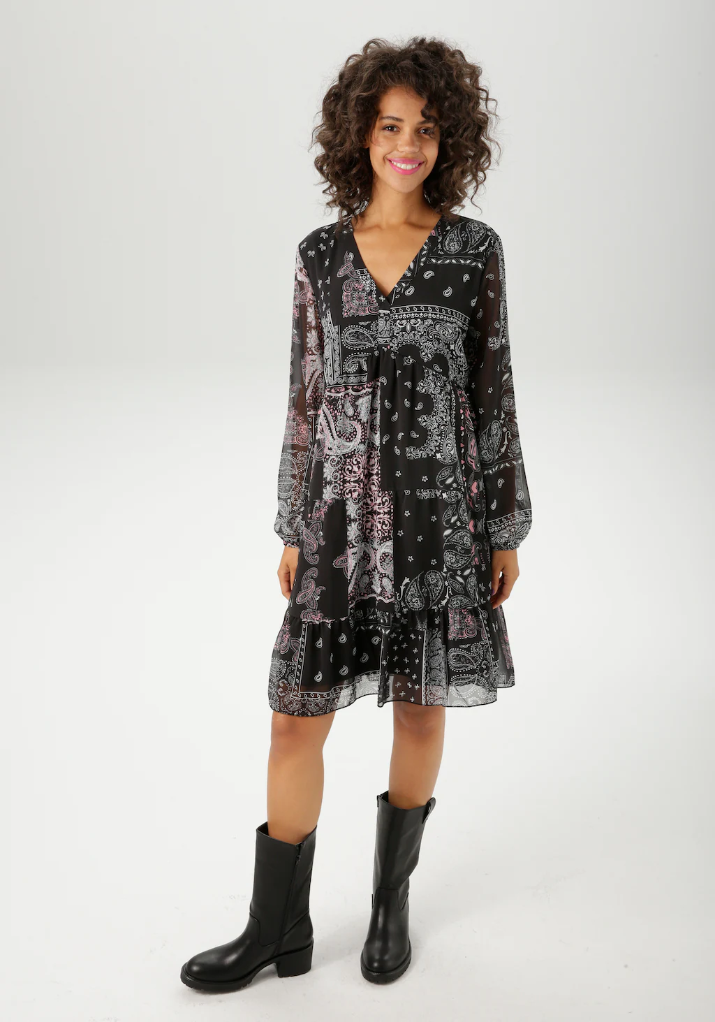 Aniston CASUAL Tunikakleid, im fantasievollen Paisley-Muster-Mix - NEUE KOL günstig online kaufen