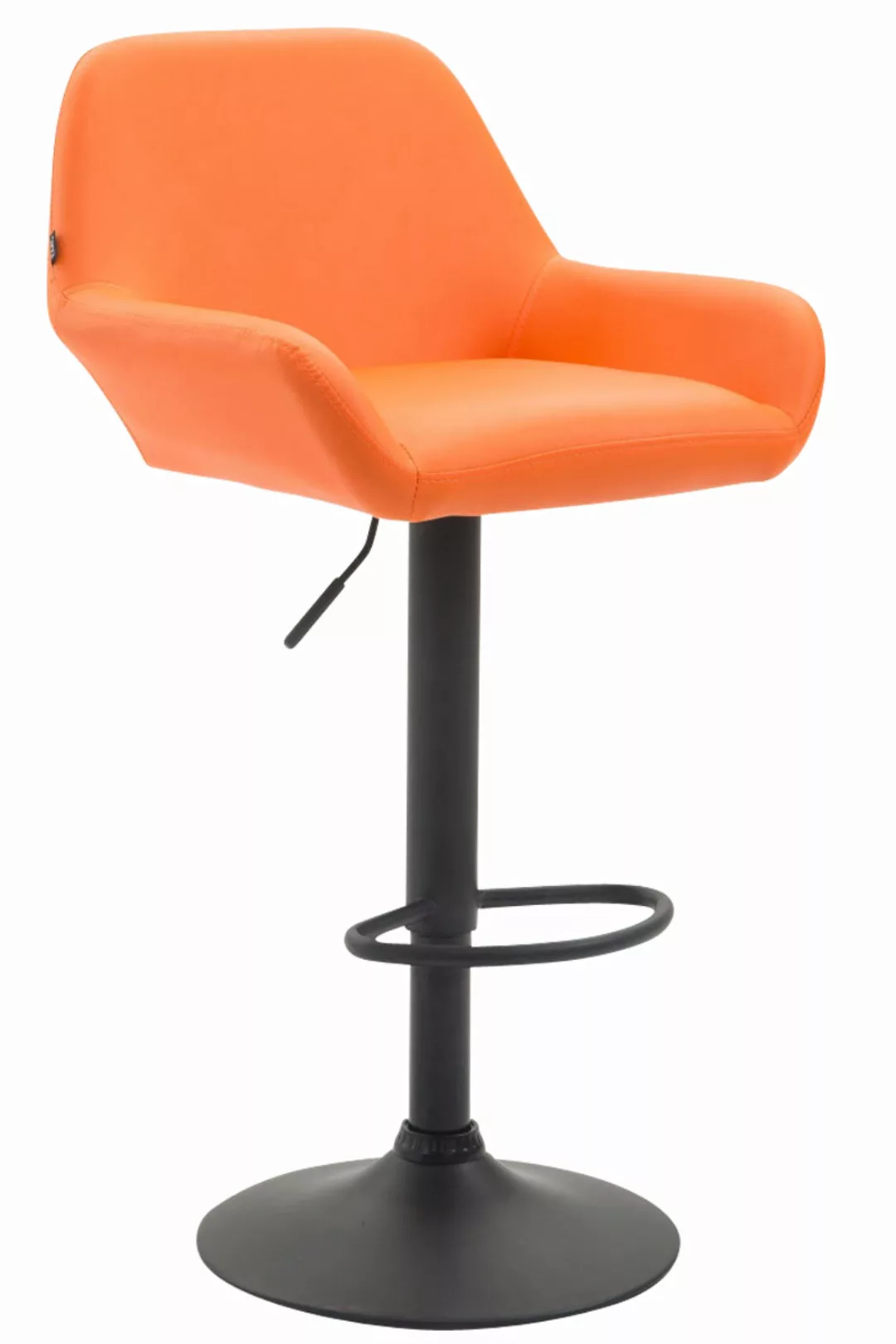 Barhocker Braga Kunstleder Orange günstig online kaufen