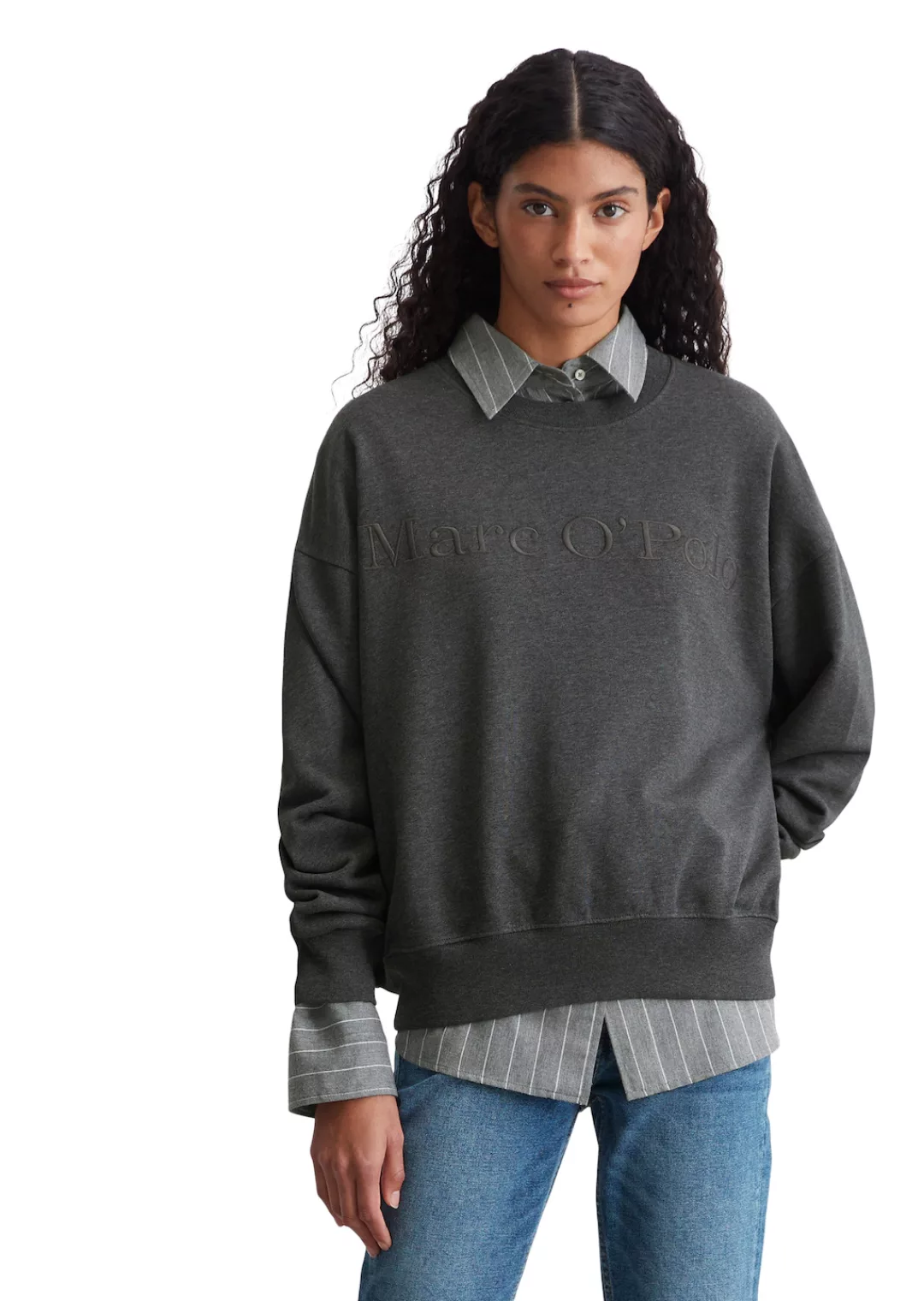 Marc O'Polo Sweatshirt mit Logo-Stickerei günstig online kaufen