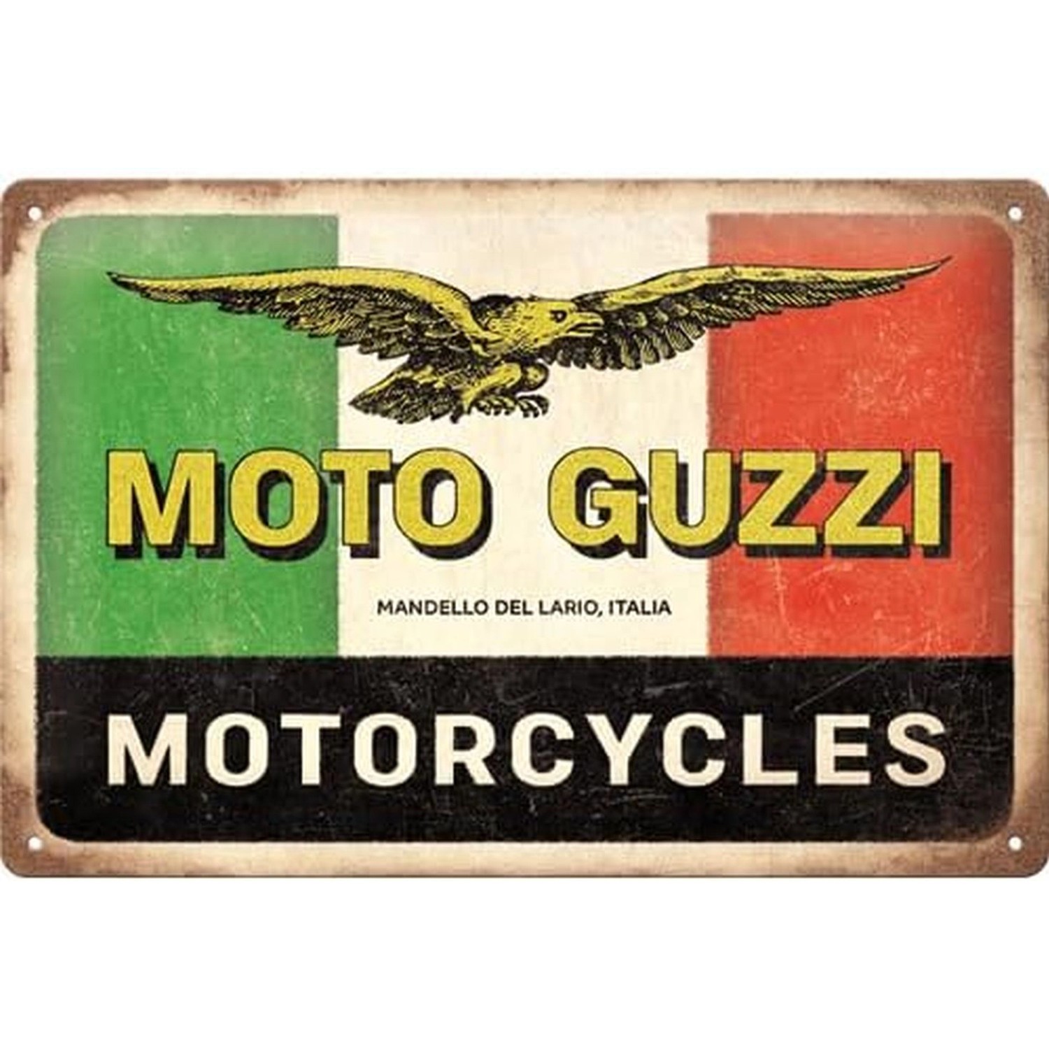 Nostalgic-Art Blechschild 20 x 30cm - Moto Guzzi - Motorcycles Italia günstig online kaufen