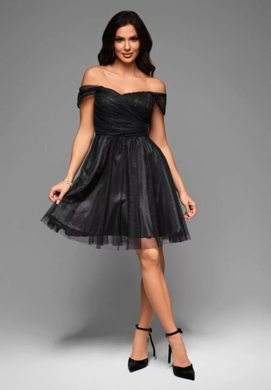 OMBRE Abendkleid Kurzes Cocktailkleid mit Tüllrock günstig online kaufen