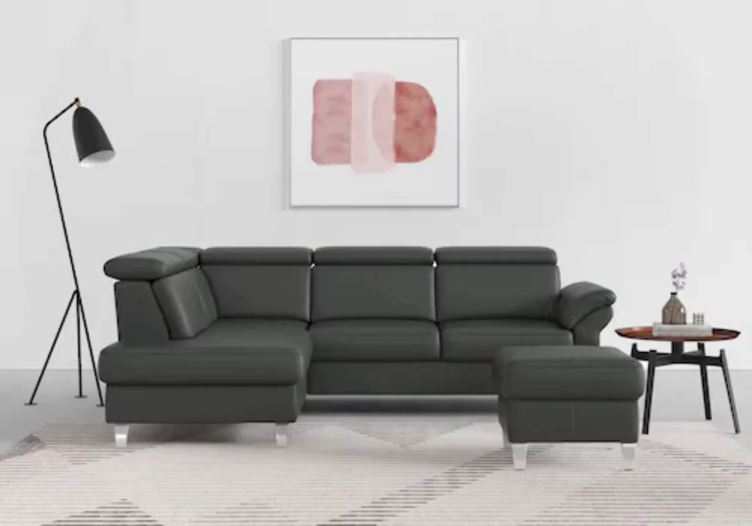 sit&more Ecksofa, inklusive Kopfteilverstellung, wahlweise mit Bettfunktion günstig online kaufen