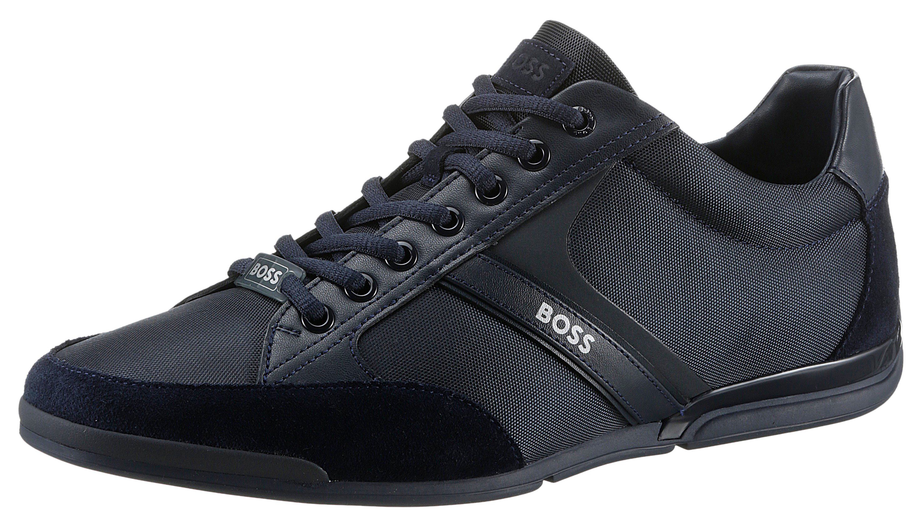 BOSS Saturn_Lowp Sneaker im Materialmix, Freizeitschuh, günstig online kaufen