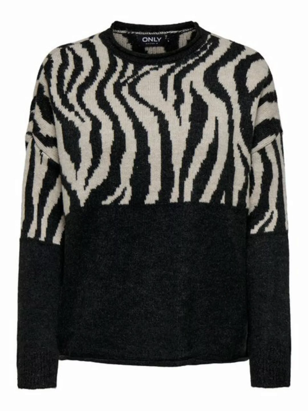 ONLY Rundhalspullover ONLJADE ZEBRA LS O-NECK CC KNT günstig online kaufen