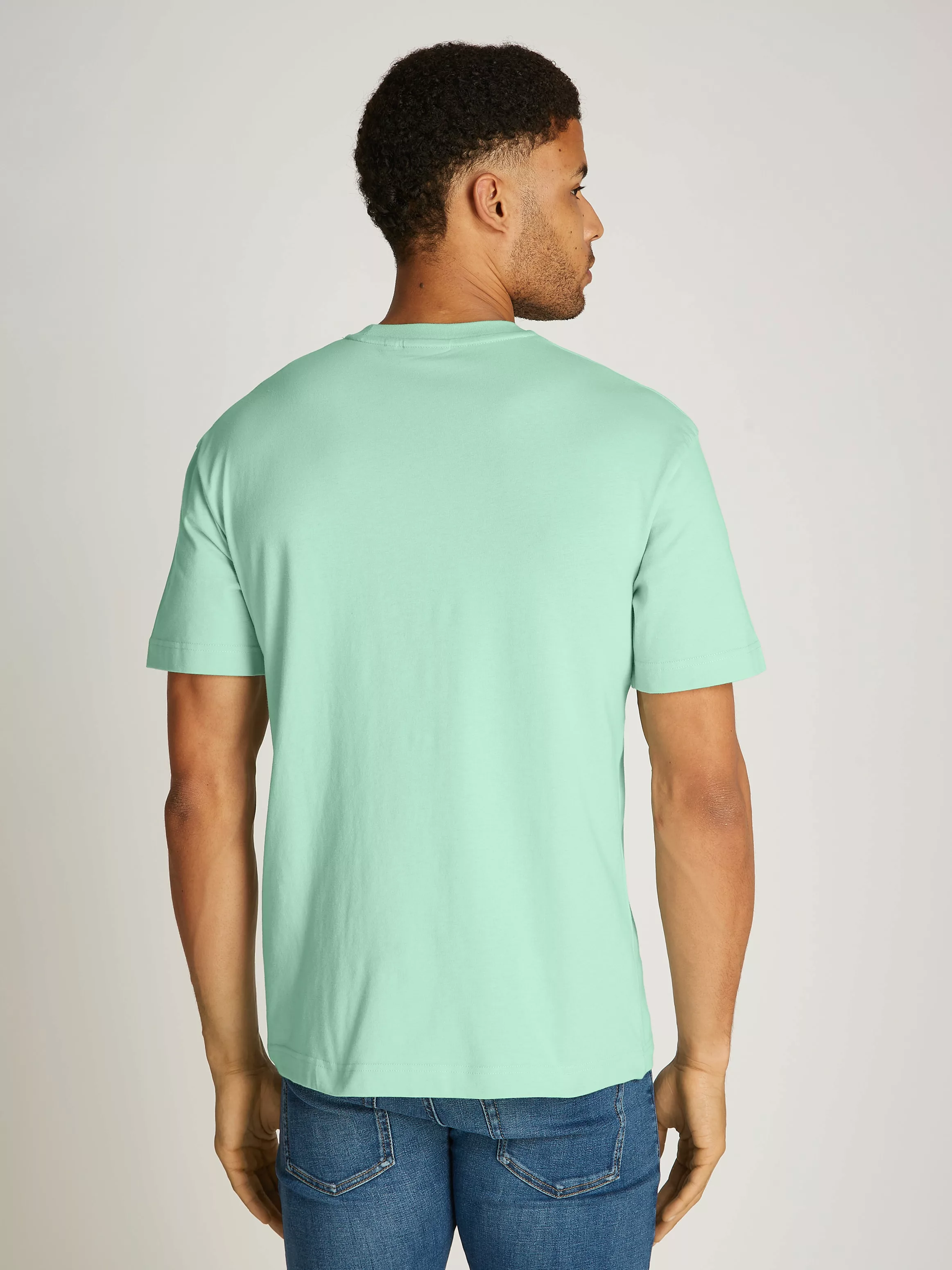 Calvin Klein T-Shirt OFF PLACEMENT LOGO T-SHIRT mit Logoschriftzug günstig online kaufen