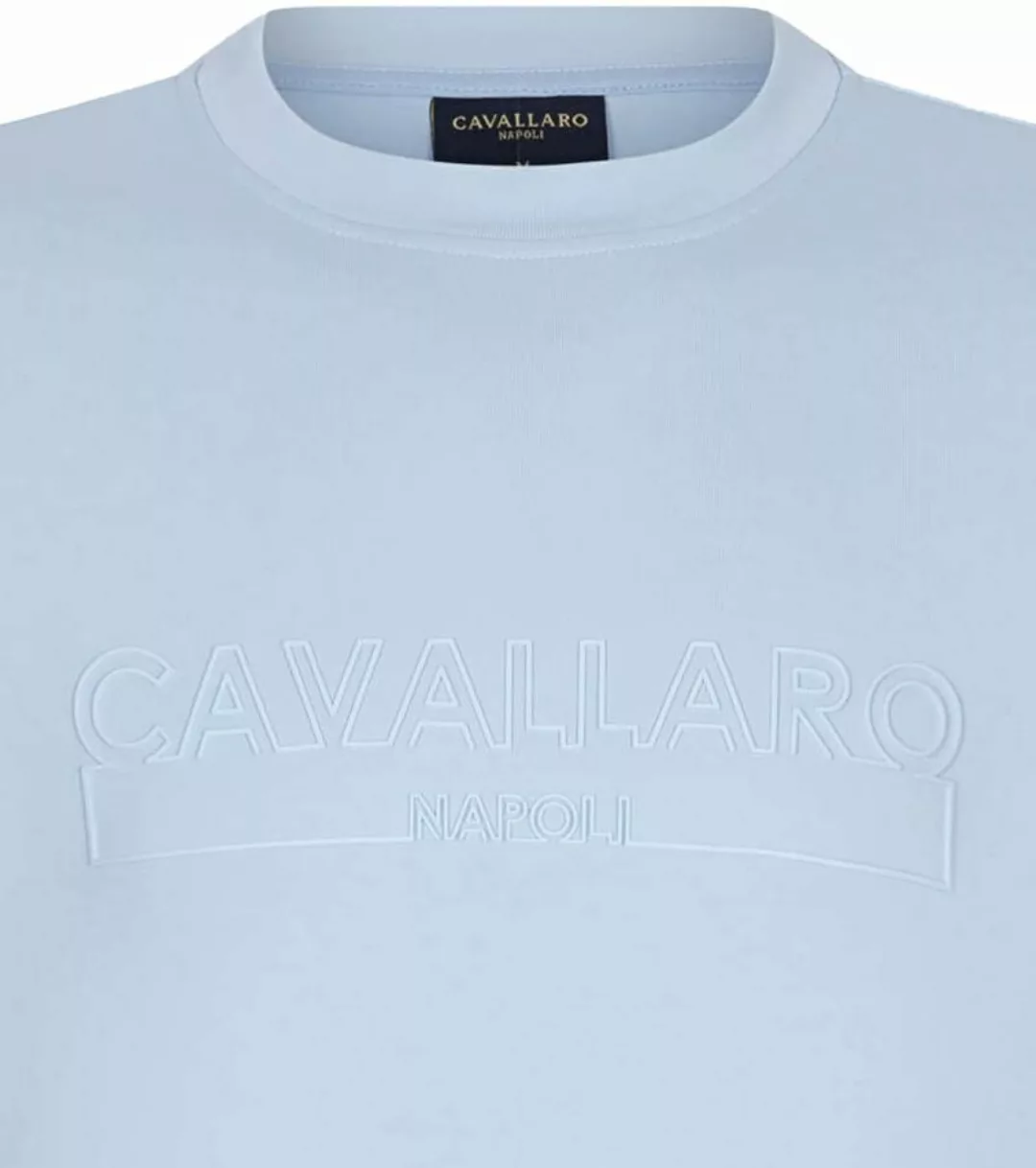 Cavallaro Beciano Sweater Logo Hellblau - Größe L günstig online kaufen