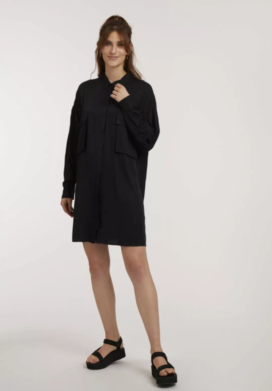 Damen Kleid Aus Lenzing Ecovero günstig online kaufen