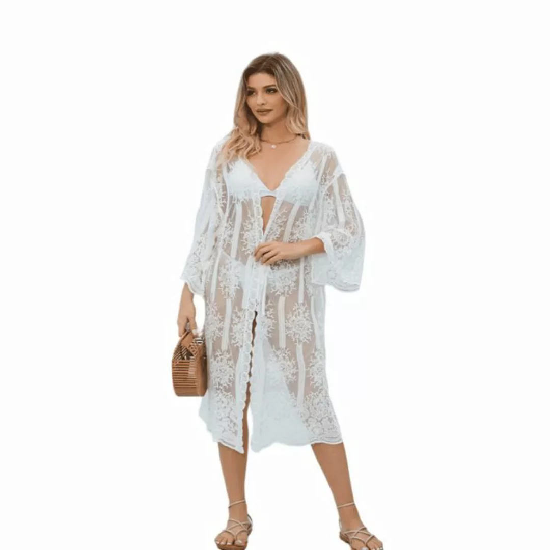 AUKUU Strandkleid Boho-Style Plus-Size-Damenurlaub, Spitzen-Outerwear, viel günstig online kaufen