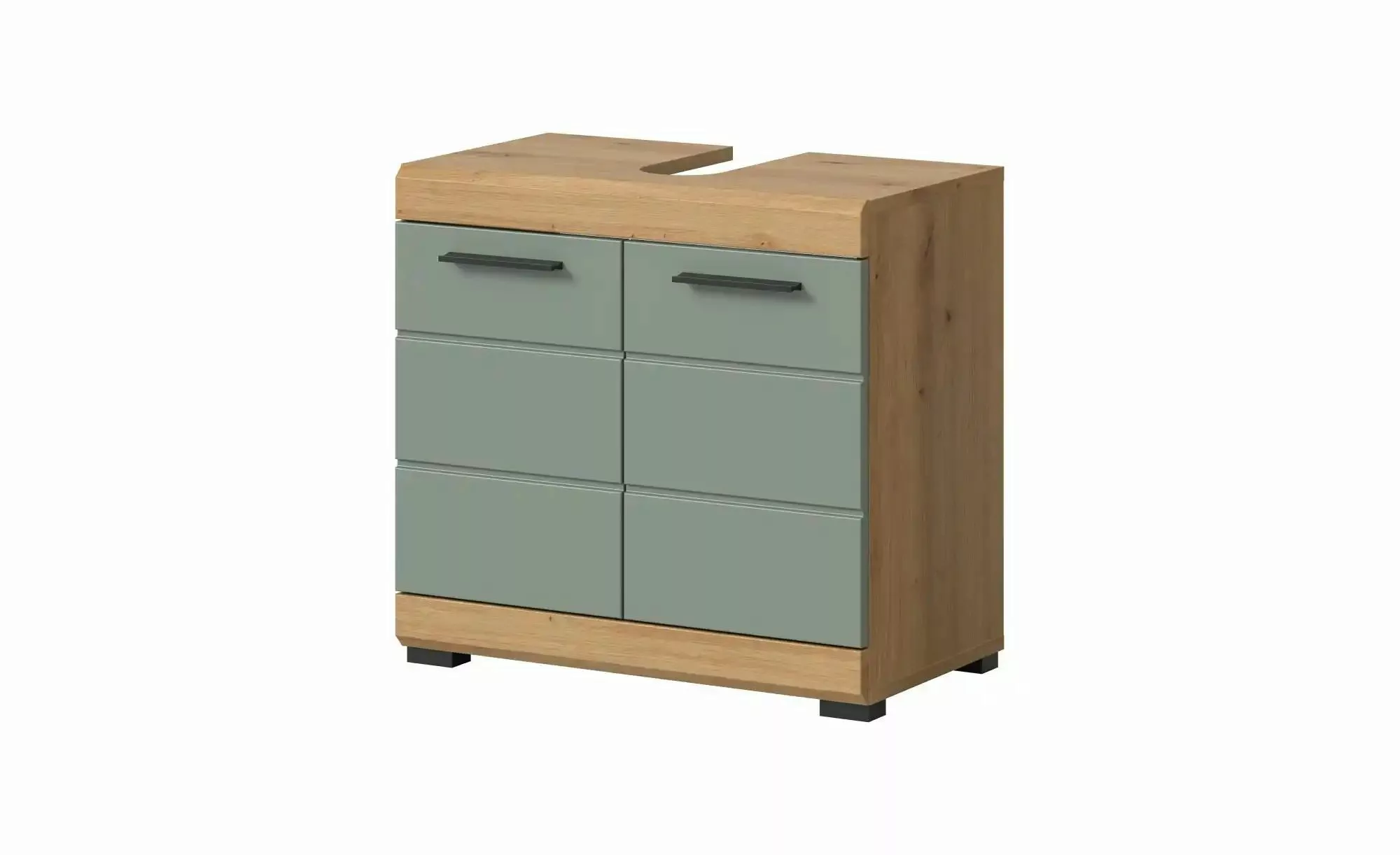 xonox.home Waschbeckenunterschrank Salbei/ Artisan Eiche Nachbildung 60x56x günstig online kaufen