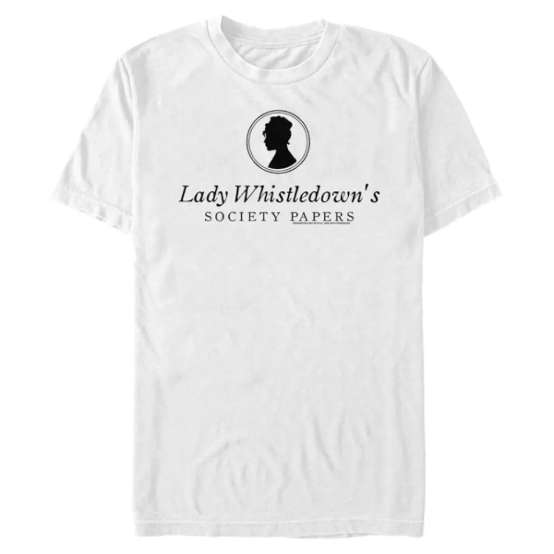 Netflix - Bridgerton - Logo Society Papers - Männer T-Shirt günstig online kaufen