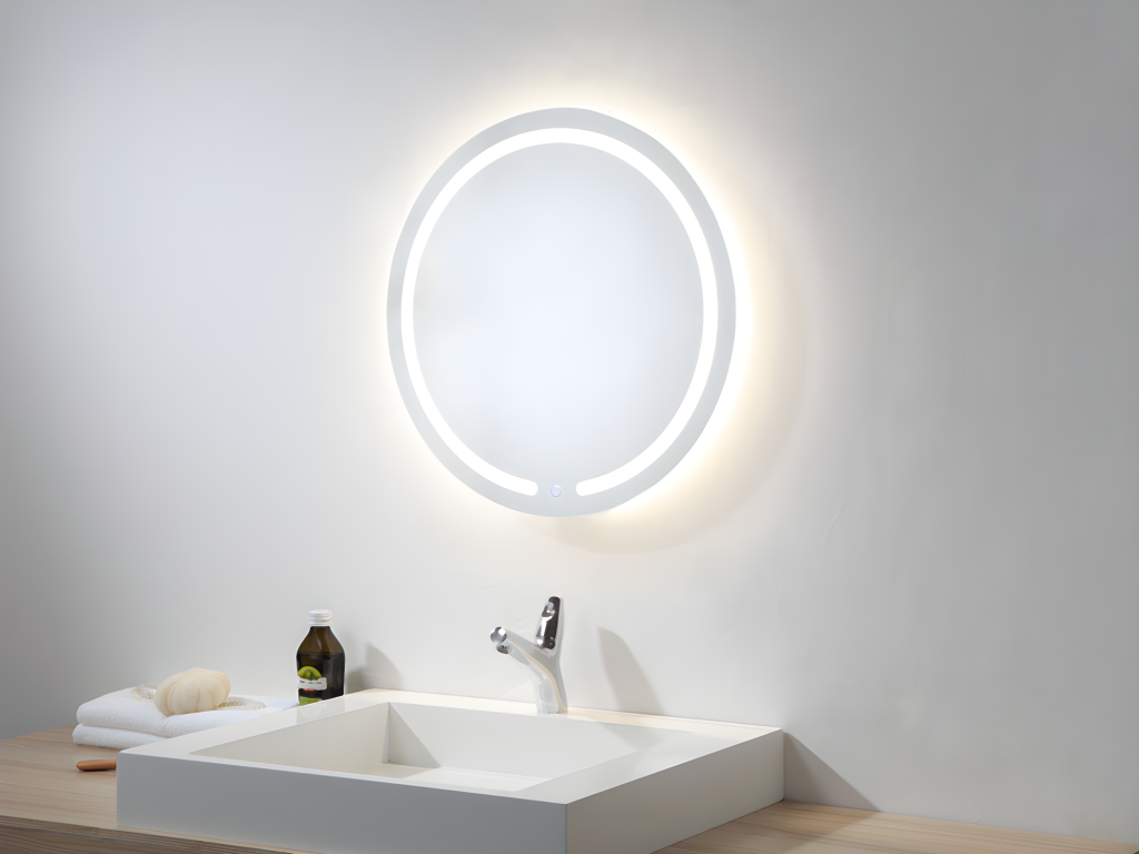 Spiegel mit LED-Beleuchtung - D. 60 cm - NEREA günstig online kaufen