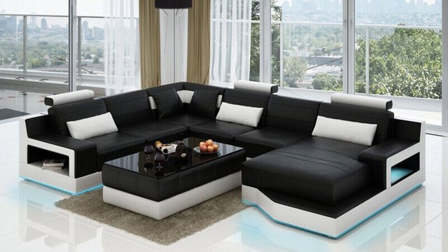 Xlmoebel Ecksofa Lederliege Sofa Wohnlandschaft Winkelsofa Eckset Zeitgemäß günstig online kaufen