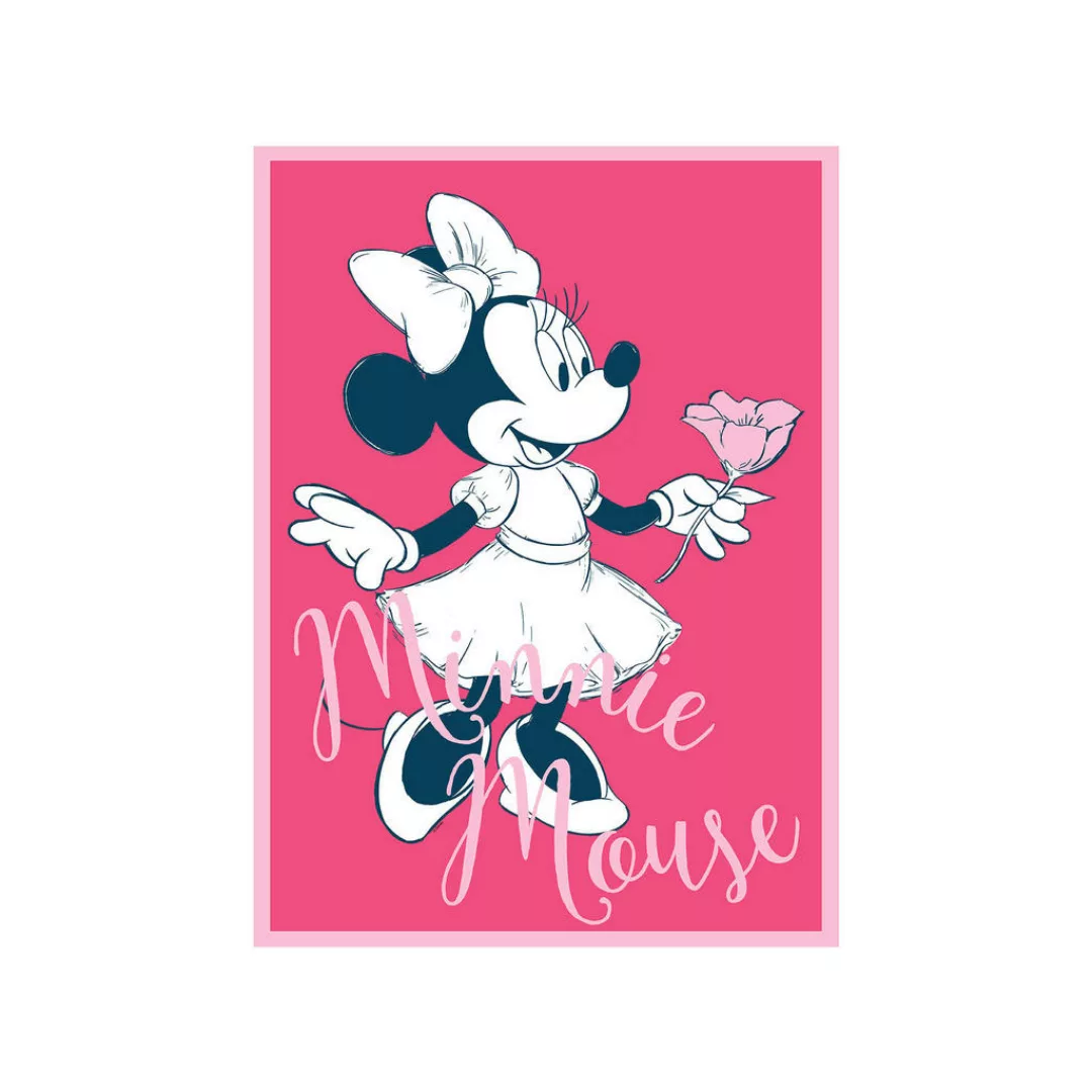 KOMAR Wandbild - Minnie Mouse Girlie - Größe: 50 x 70 cm mehrfarbig Gr. one günstig online kaufen