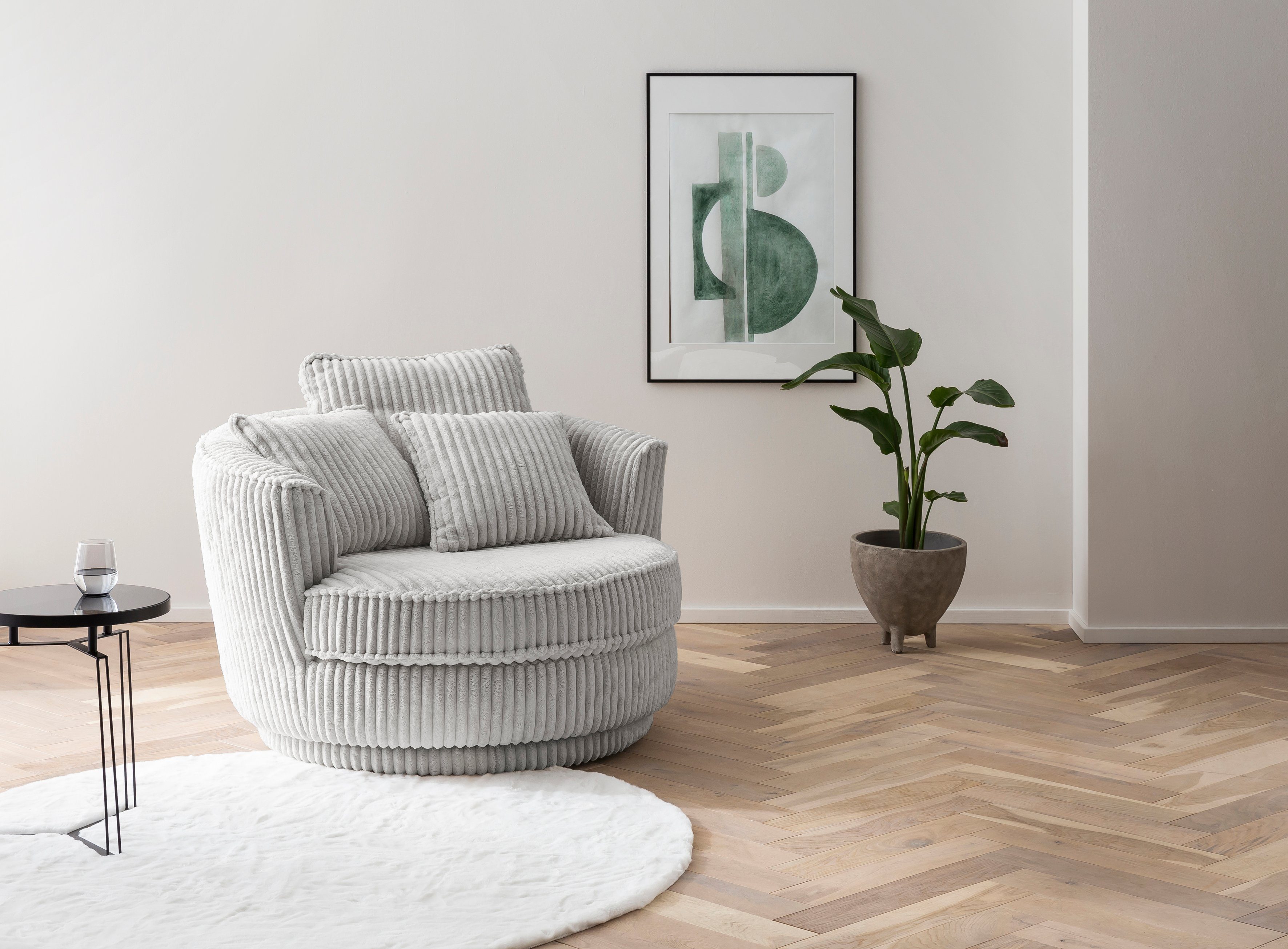 Leonique Drehsessel "MAISIE, Love Seat XXL, Lese-Sessel BIG-", Sessel in ME günstig online kaufen