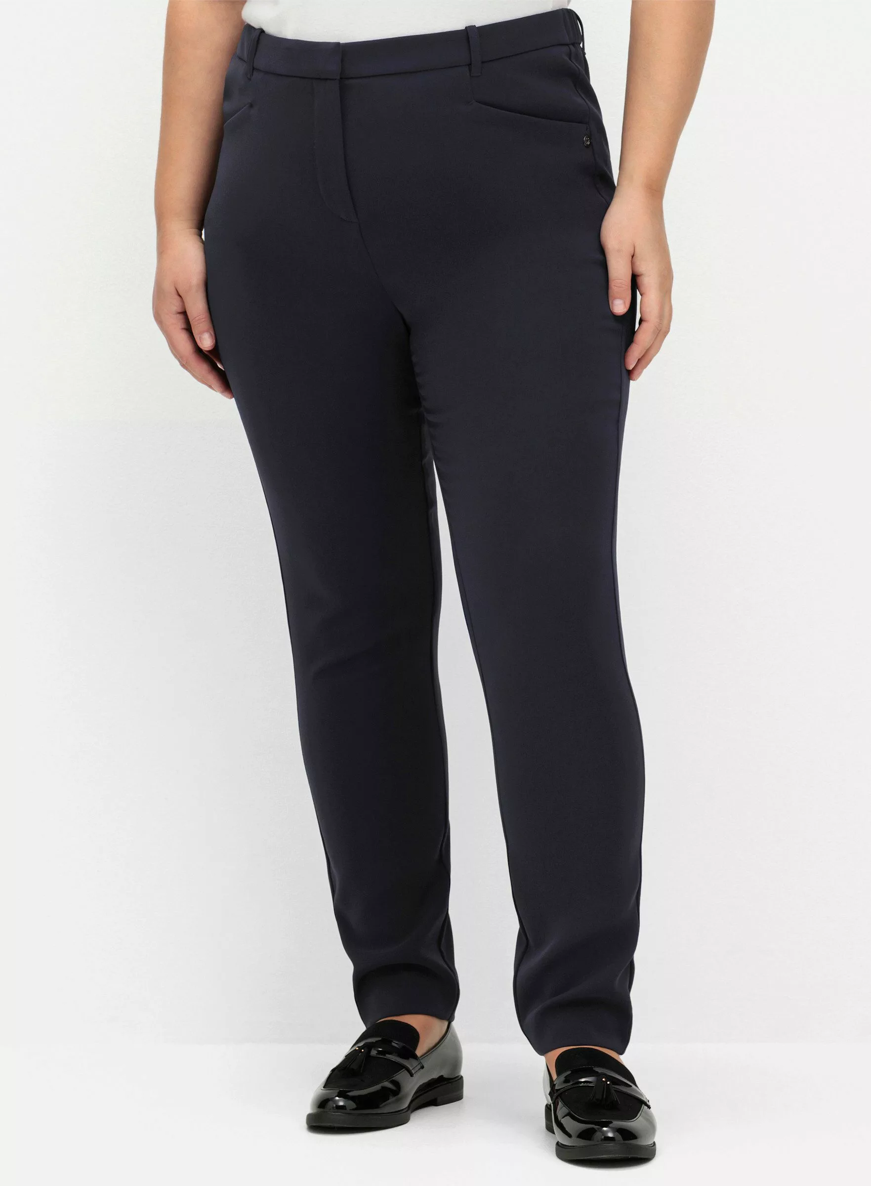 Sheego Jerseyhose Hose lang Innenbeinlänge ca. günstig online kaufen
