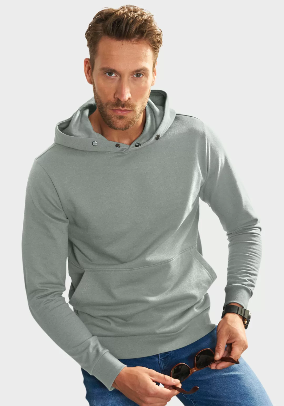 KangaROOS Hoodie, Sweatshirt mit Rundhals und Kapuze, Baumwollmischung günstig online kaufen