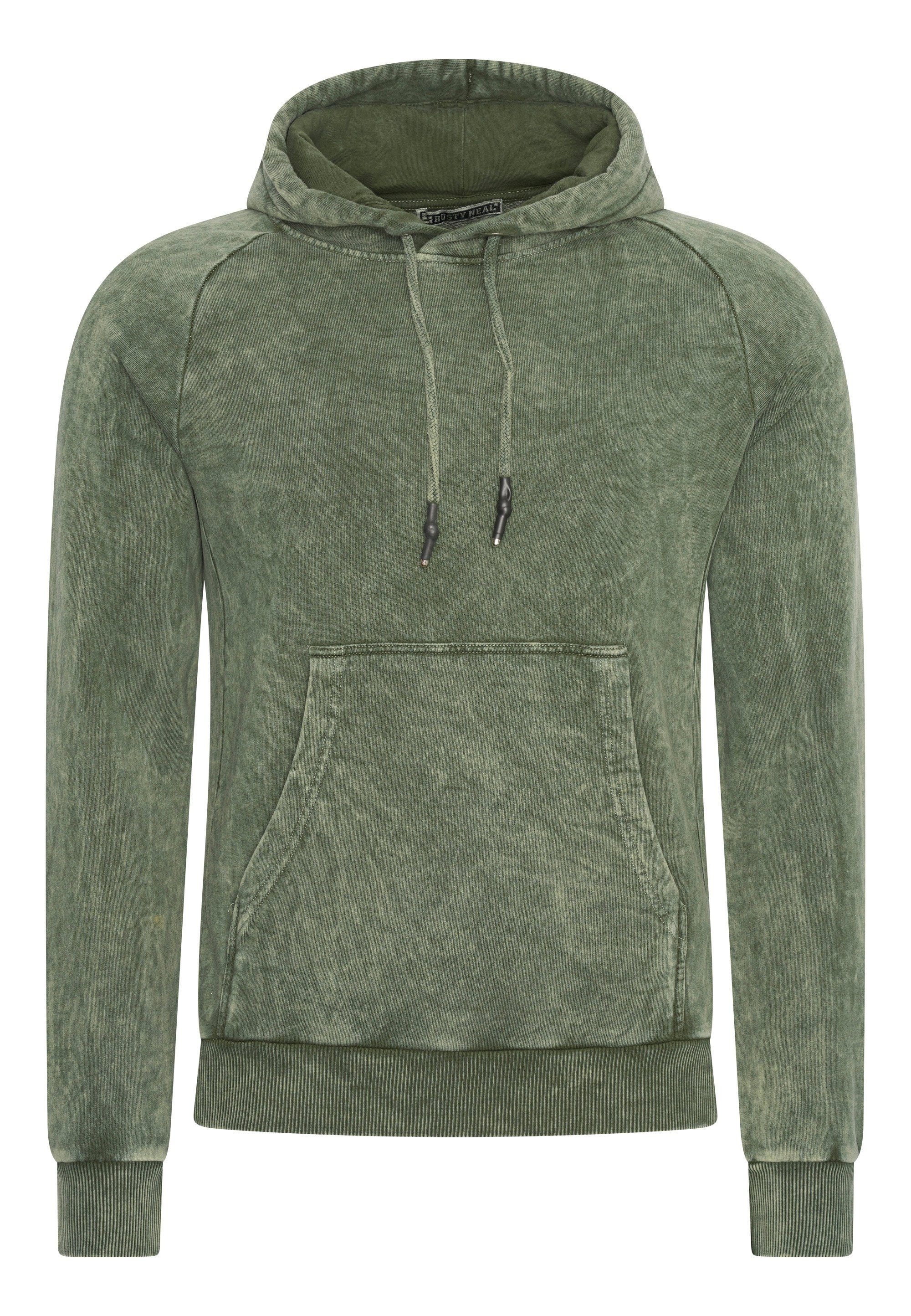 Rusty Neal Kapuzensweatshirt, in verwaschenem Design günstig online kaufen