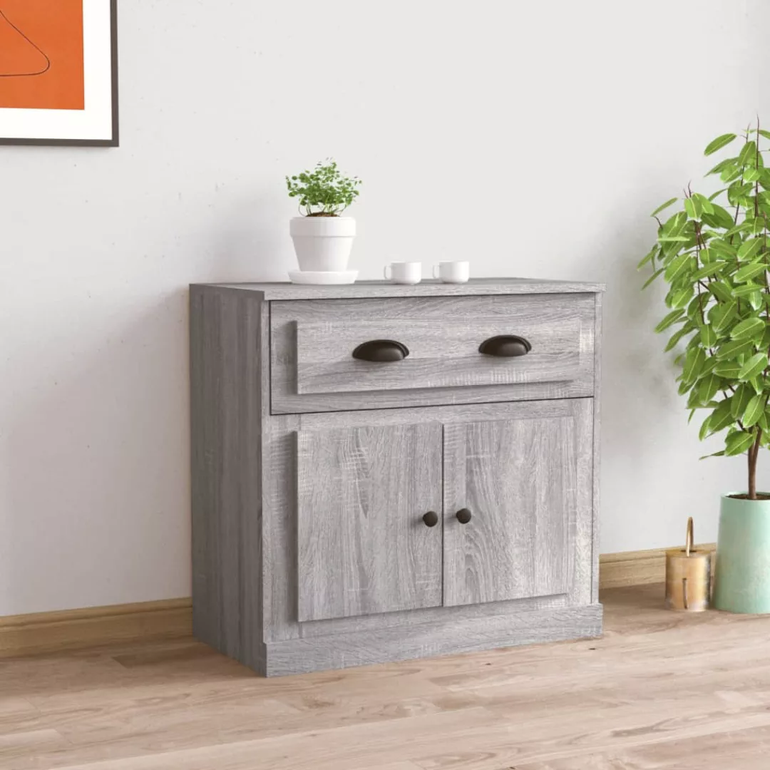 Vidaxl Sideboard Grau Sonoma 70x35,5x67,5 Cm Holzwerkstoff günstig online kaufen