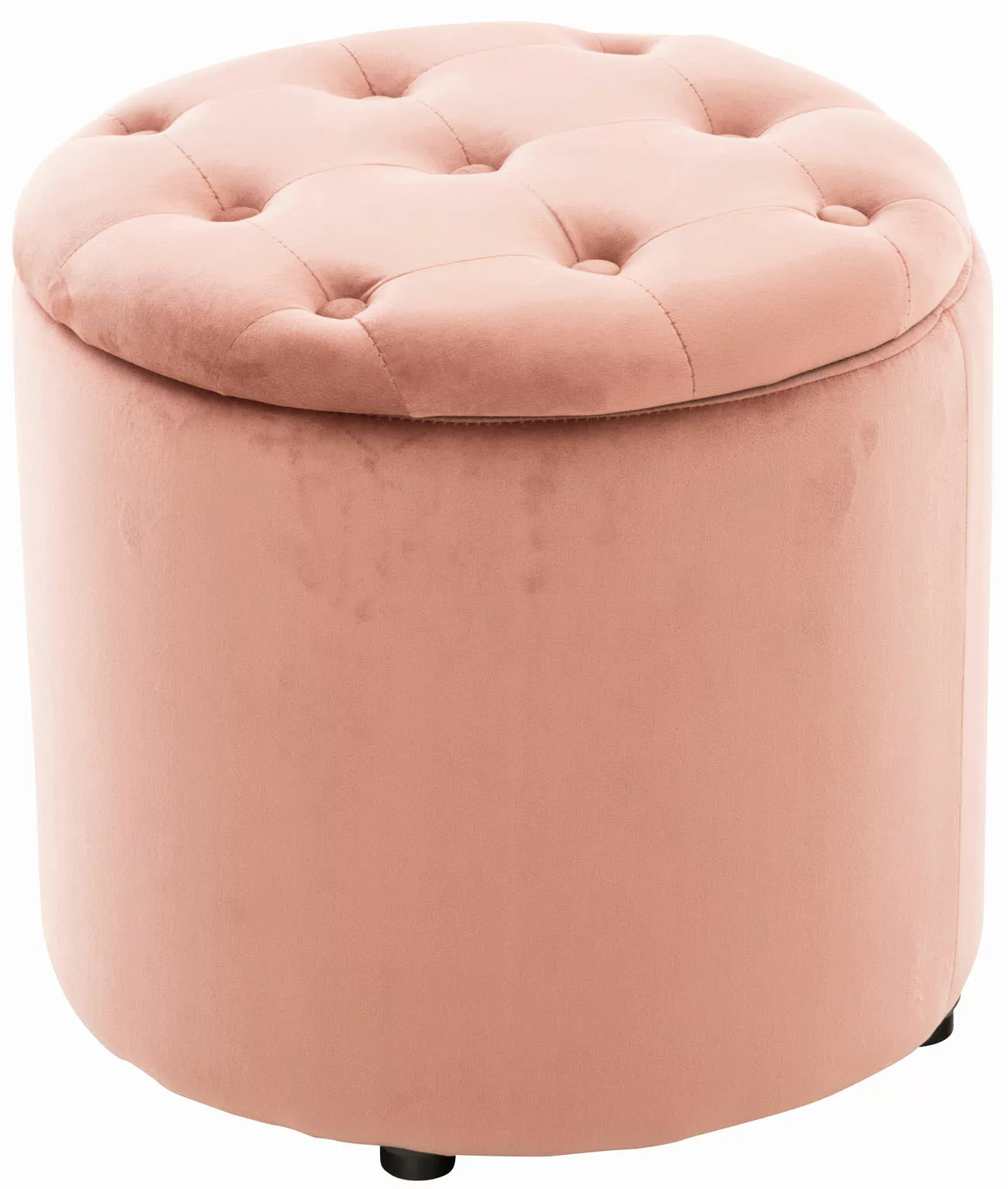 Sitzhocker Pantin Samt Pink günstig online kaufen