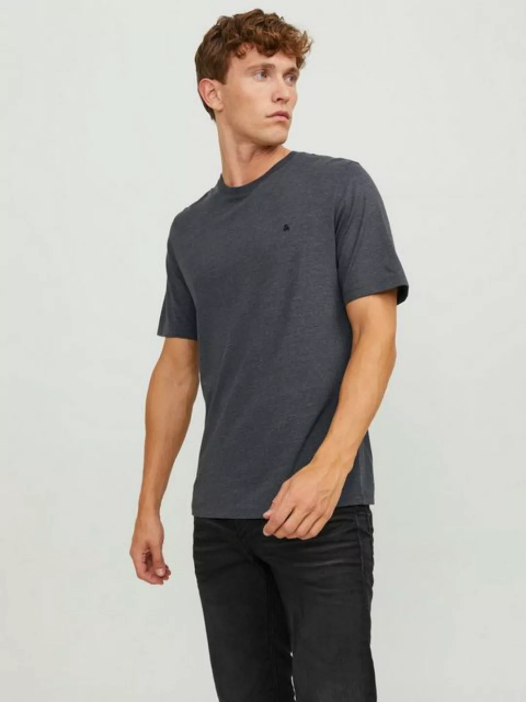 Jack & Jones Rundhalsshirt "JJEPAULOS TEE SS CREW NECK NOOS", mit Logo Stic günstig online kaufen