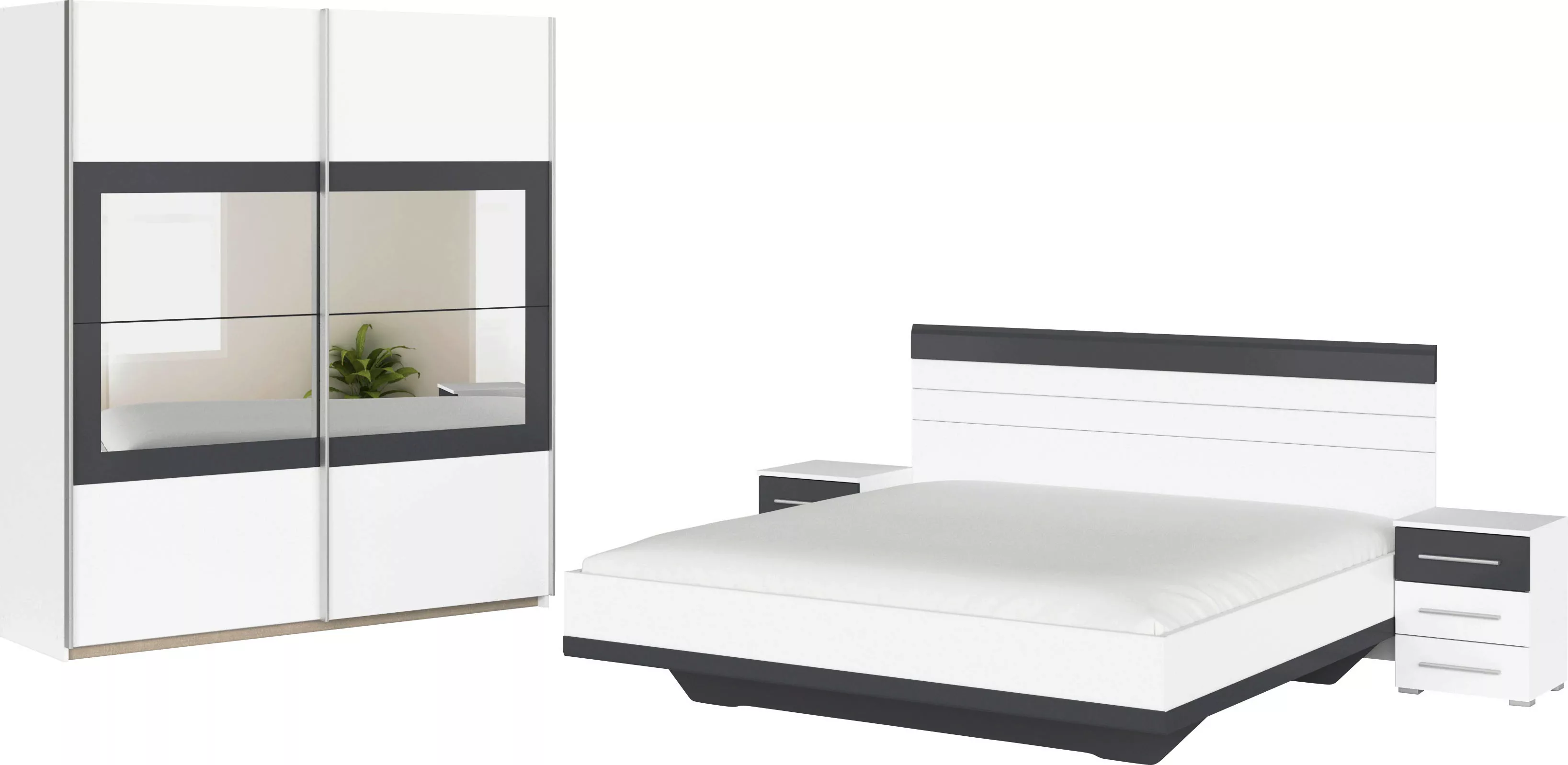 rauch Schlafzimmer-Set "Tarragona", (Set, 4 tlg.), Schrank in 3 Breiten, Be günstig online kaufen