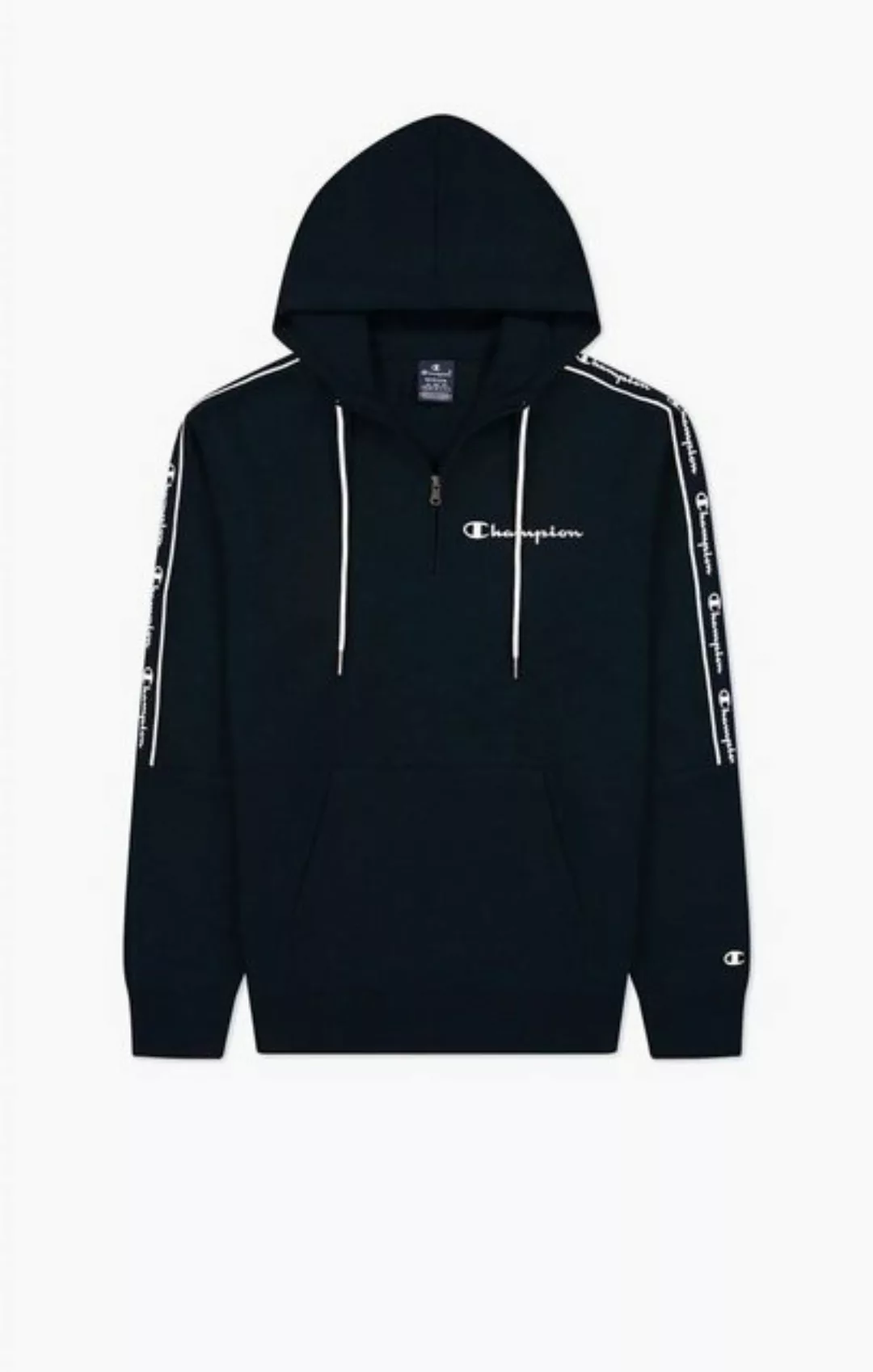 Champion Hoodie Pullover Fleece-Kapuzenpullover mit Jacquardband günstig online kaufen