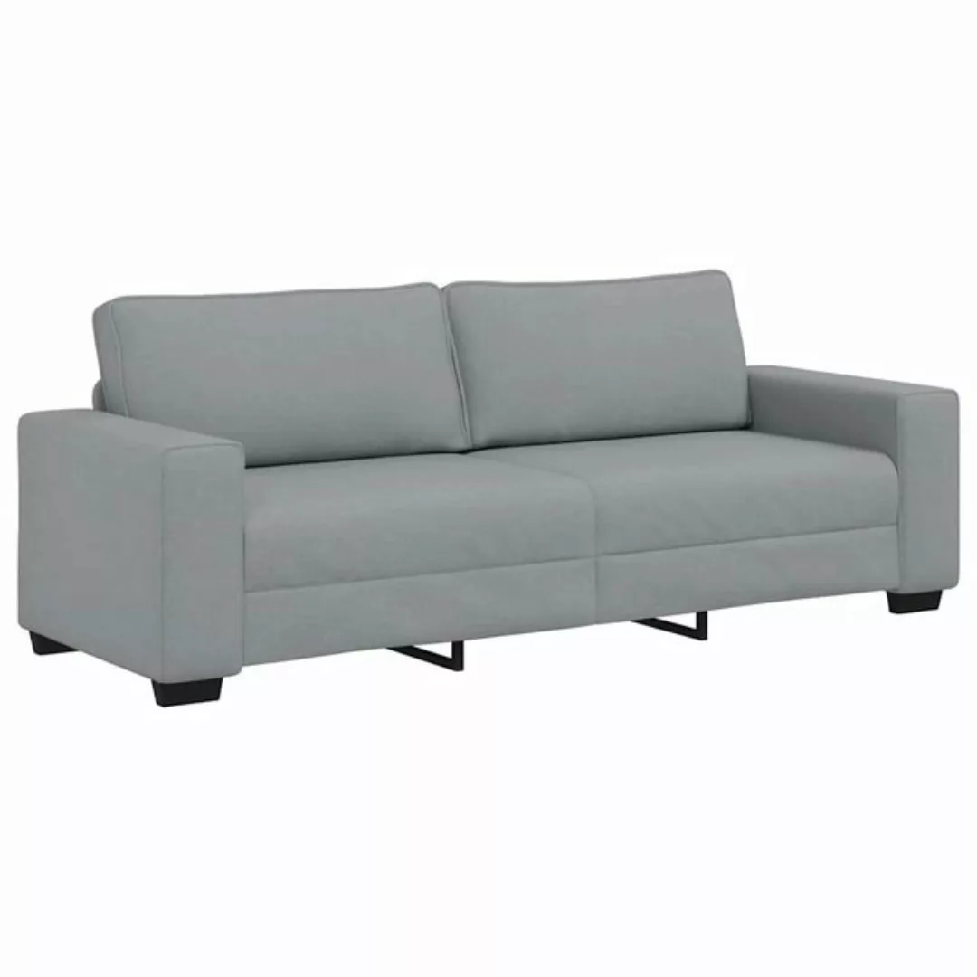 vidaXL Sofa 3-Sitzer-Sofa Hellgrau 180 cm Stoff günstig online kaufen