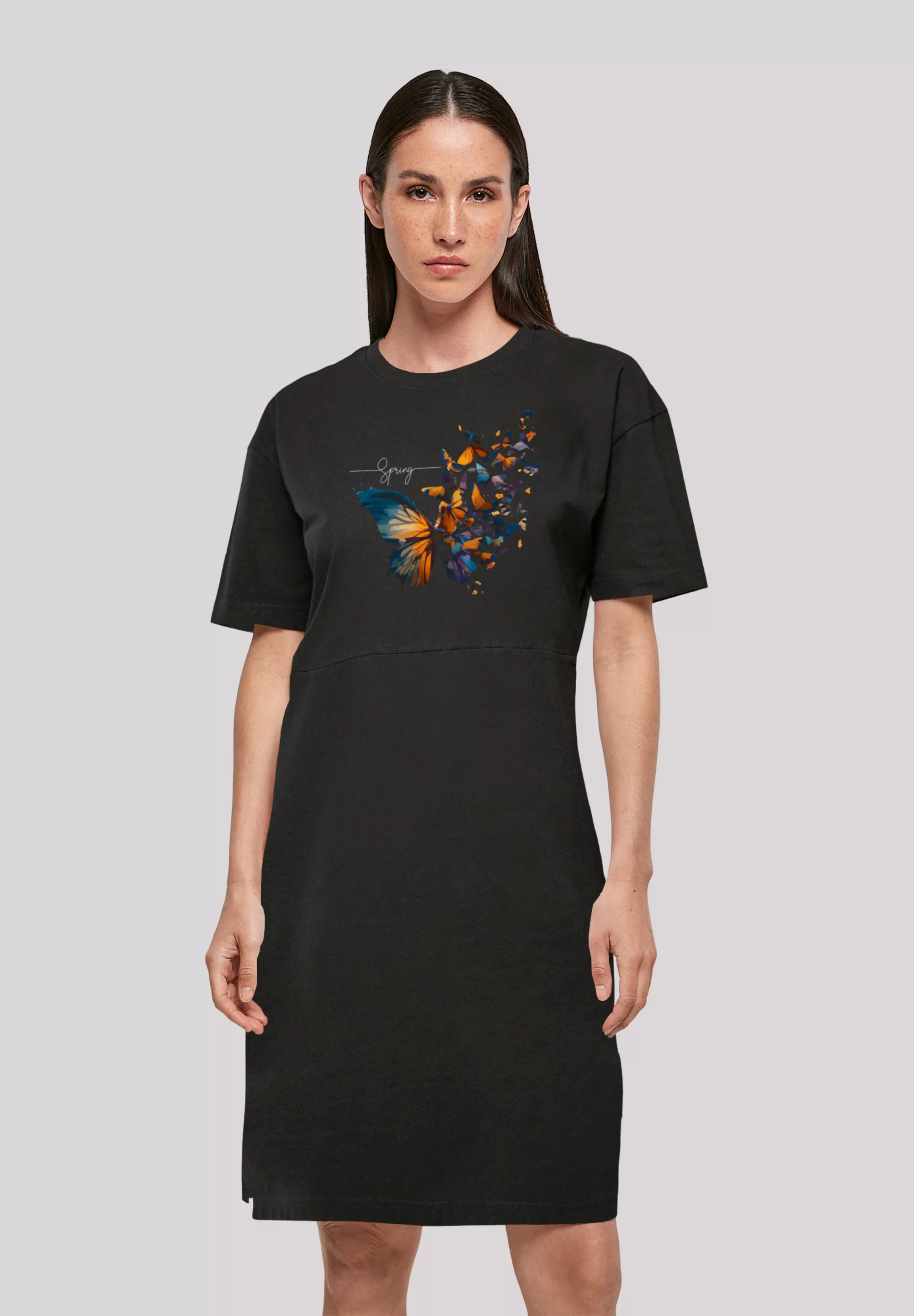 F4NT4STIC Shirtkleid "Schmetterling Frühlings Oversize Kleid" günstig online kaufen