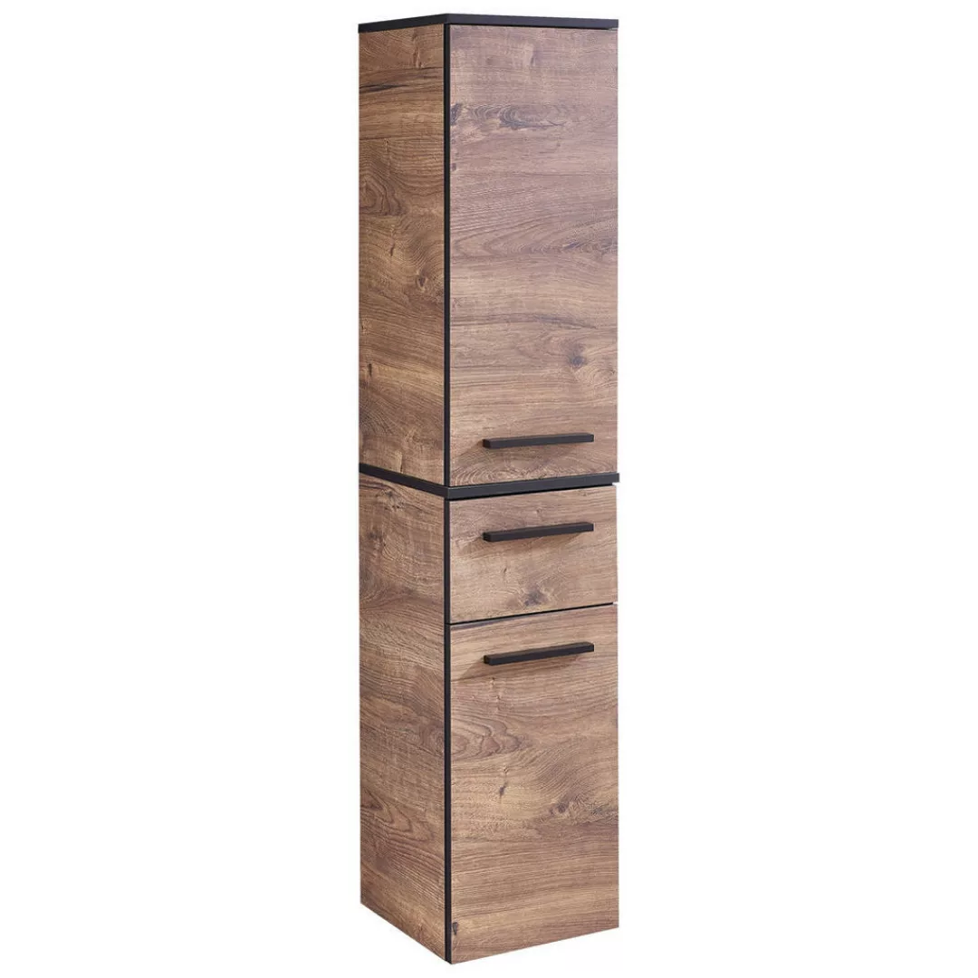 Midischrank Quickset 374 Eiche Ribeck Nachbildung B/H/T: ca. 30x143,7x33 cm günstig online kaufen