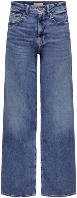 Only Damen Jeans ONLMADISON BLUSH HW WIDE Blau - Medium Blue Denim günstig online kaufen