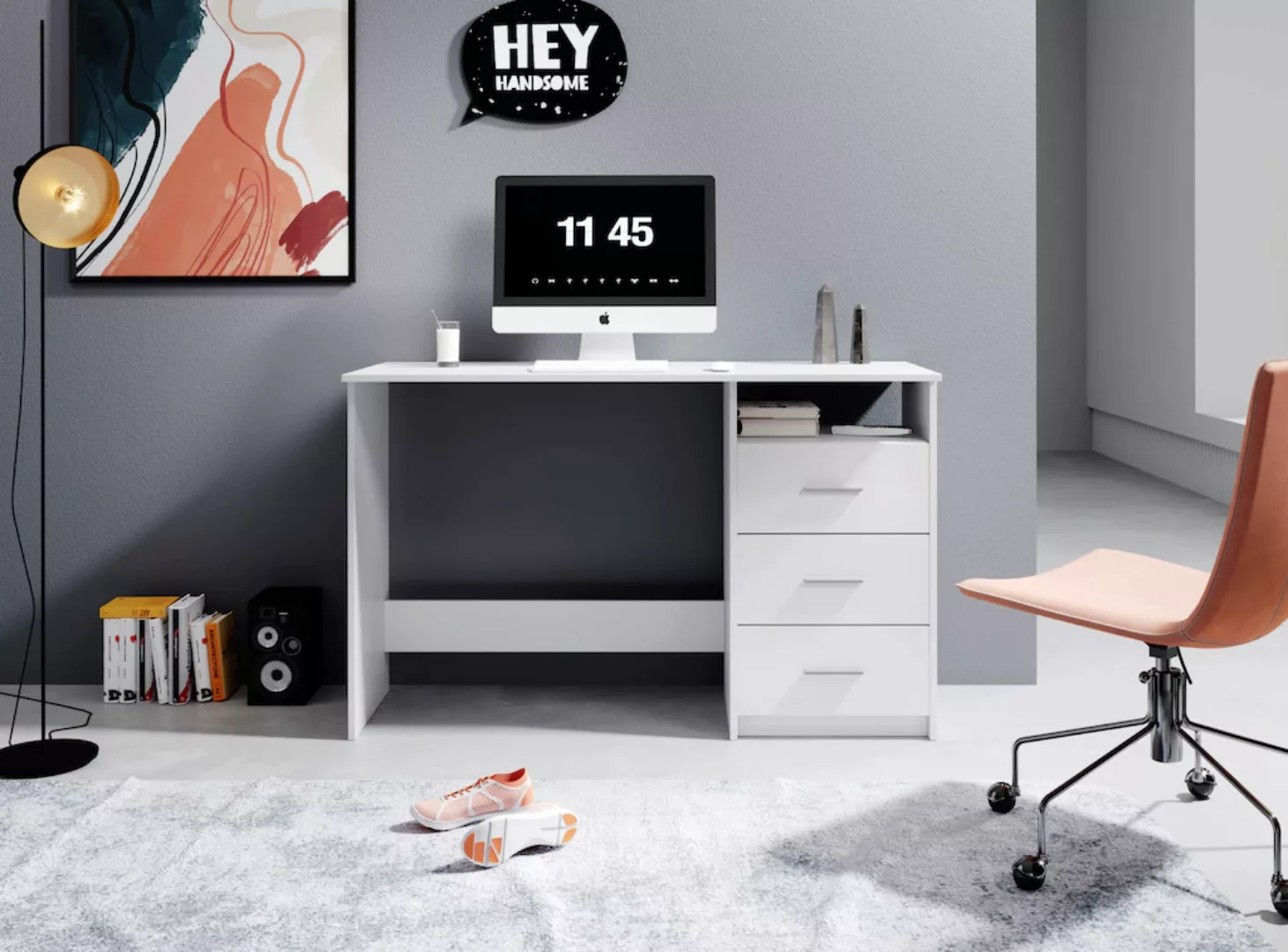 BEGA OFFICE Schreibtisch "Adria, Computertisch,", Schubkästen rechts oder l günstig online kaufen
