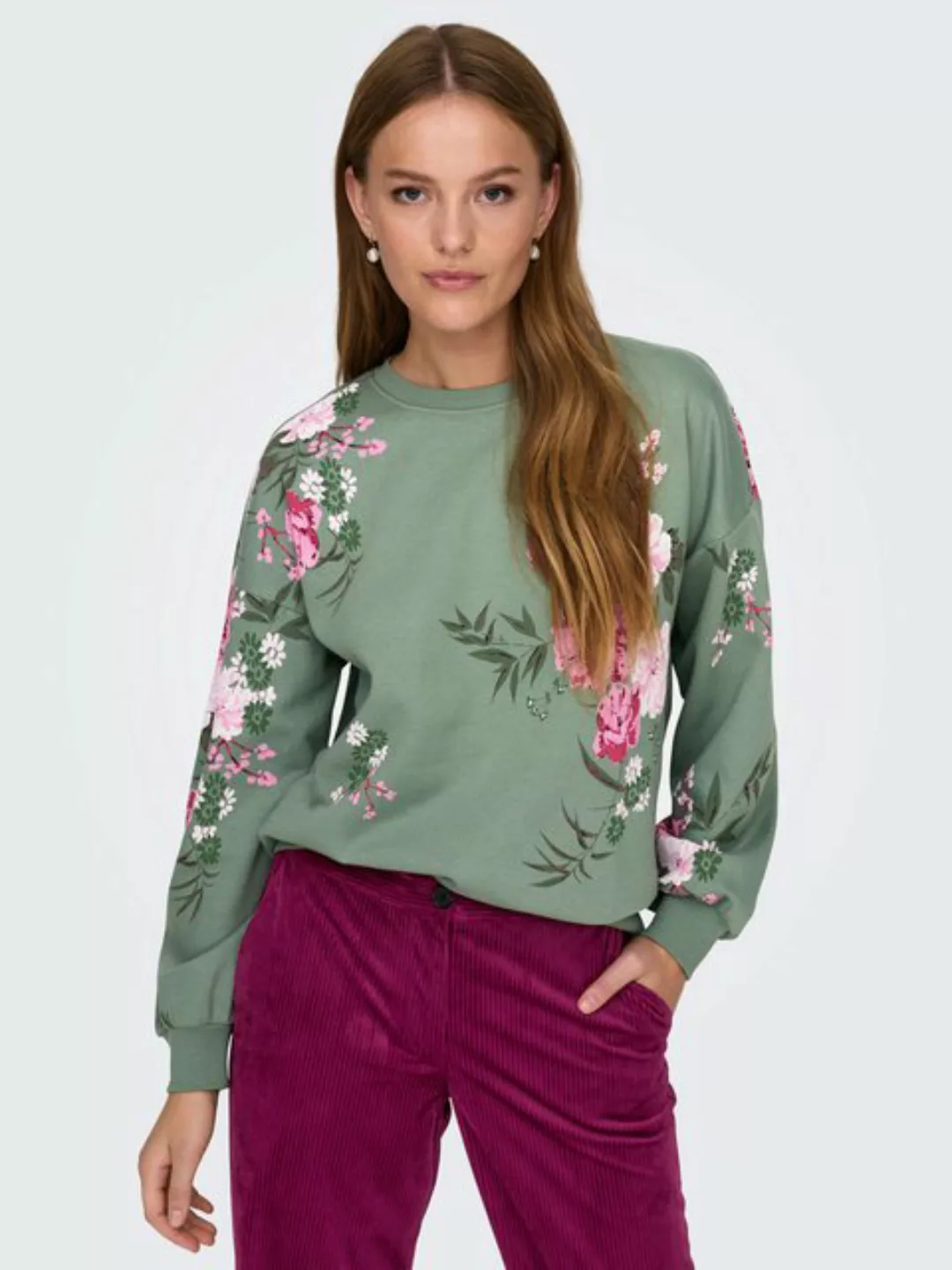 ONLY Sweatshirt ONLWANTED L/S AOP FLOWERS SWEAT CS JRS günstig online kaufen