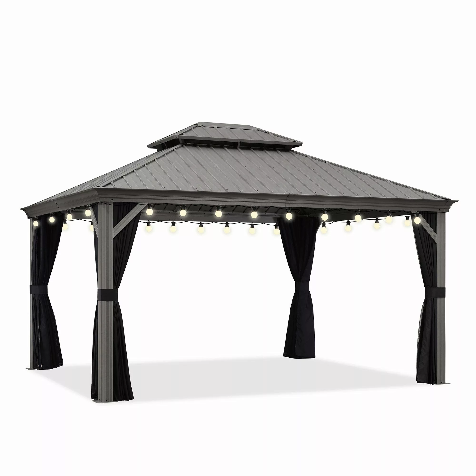 PURPLE LEAF Pavillon Hardtop Aluminium Gazebo günstig online kaufen