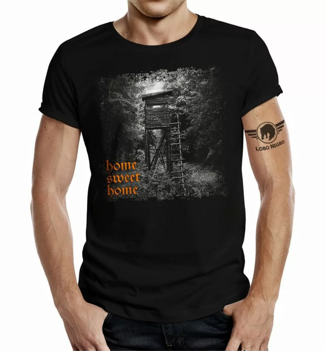 LOBO NEGRO® T-Shirt für Jäger: Ansitz Hochsitz - Home Sweet Home günstig online kaufen